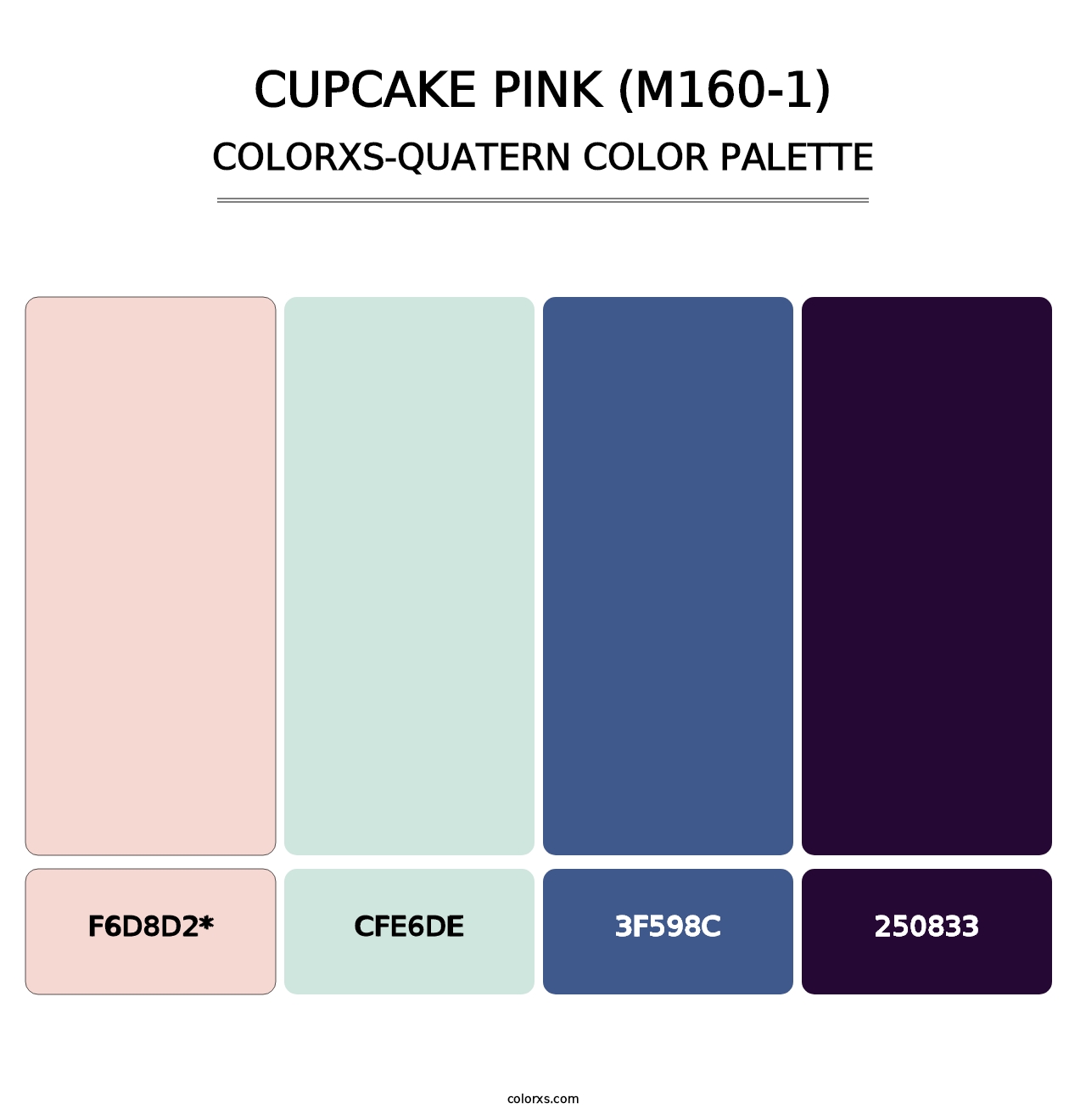 Cupcake Pink (M160-1) - Colorxs Quad Palette