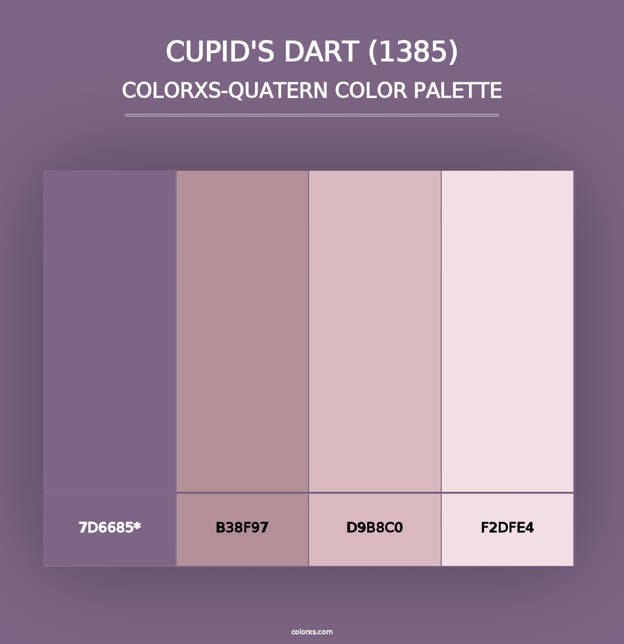 Cupid's Dart (1385) - Colorxs Quad Palette