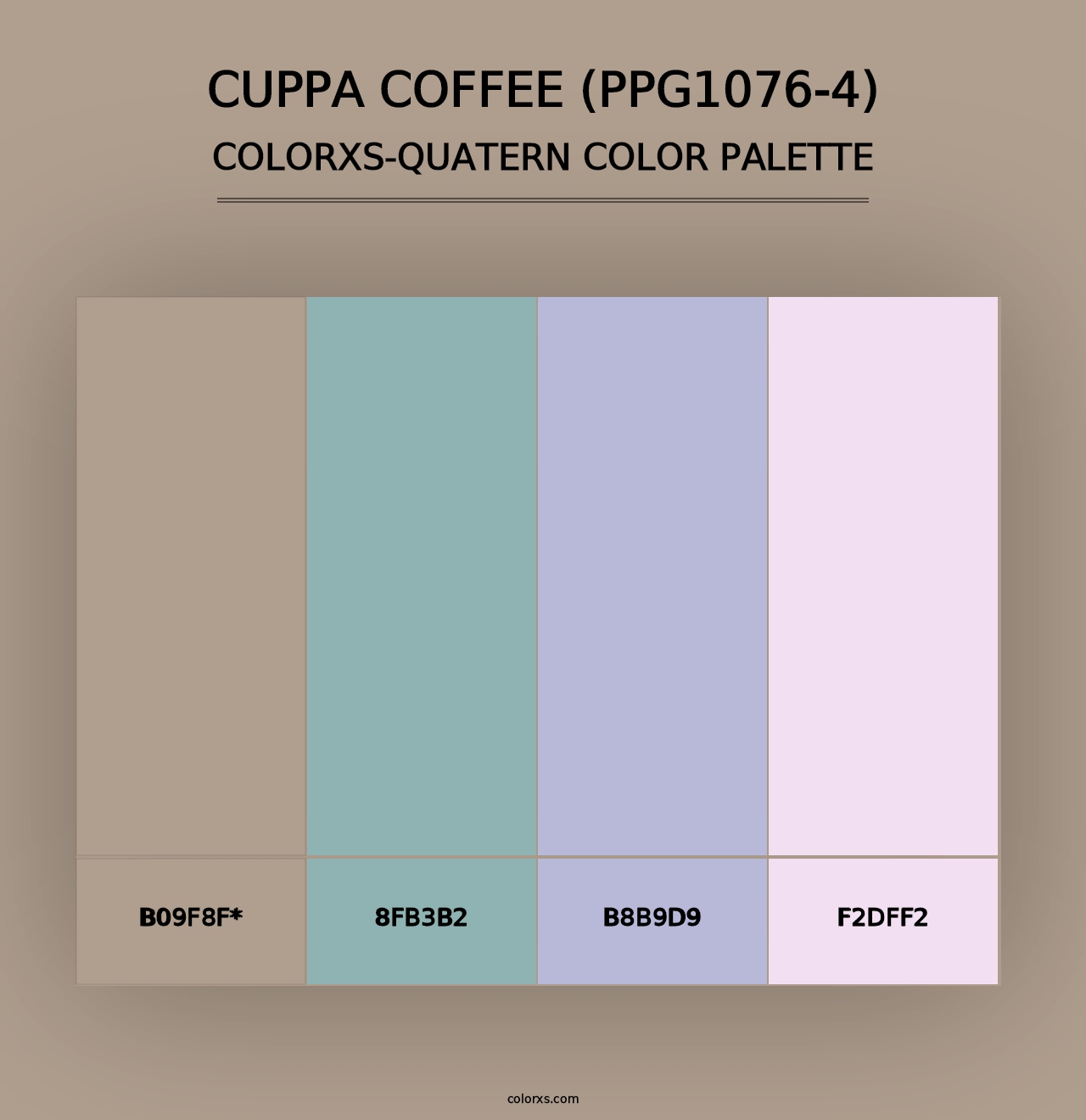 Cuppa Coffee (PPG1076-4) - Colorxs Quad Palette