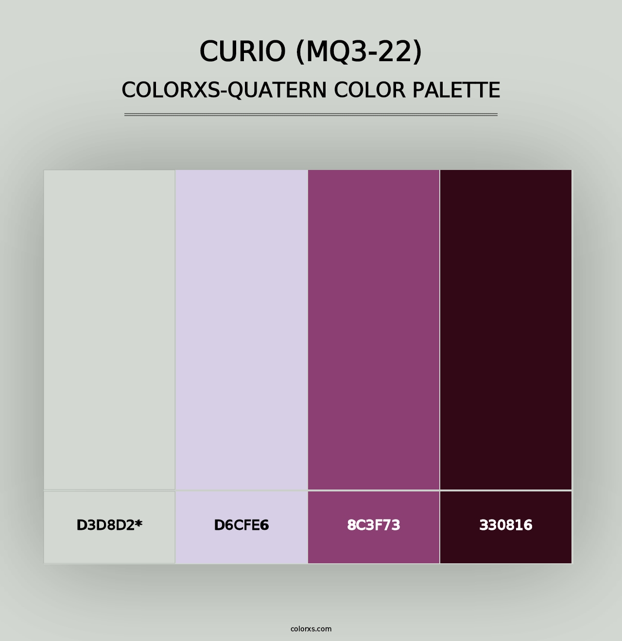 Curio (MQ3-22) - Colorxs Quad Palette