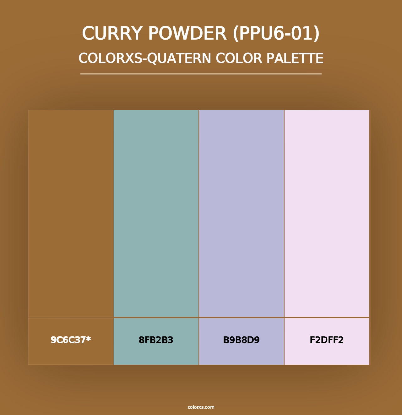 Curry Powder (PPU6-01) - Colorxs Quad Palette