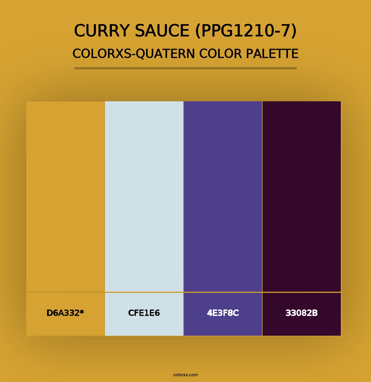 Curry Sauce (PPG1210-7) - Colorxs Quad Palette