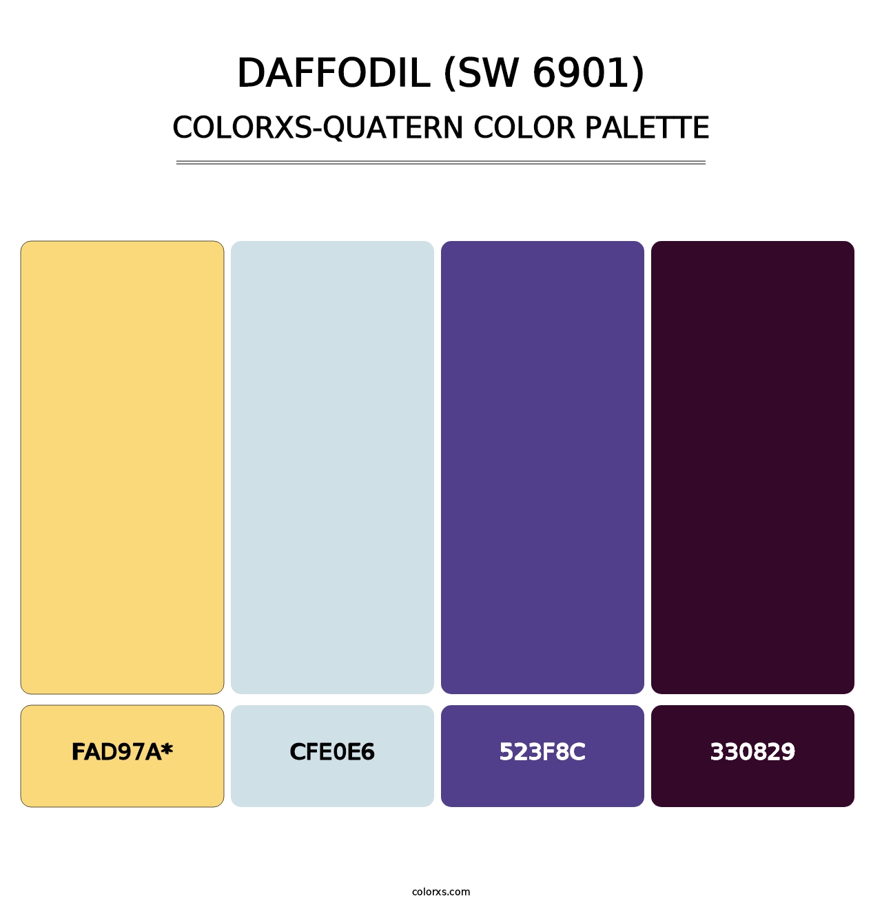 Daffodil (SW 6901) - Colorxs Quad Palette