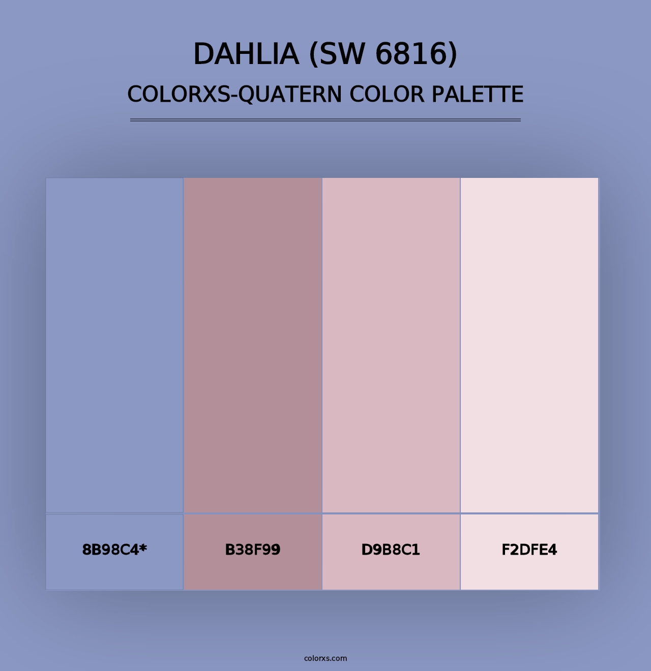 Dahlia (SW 6816) - Colorxs Quad Palette