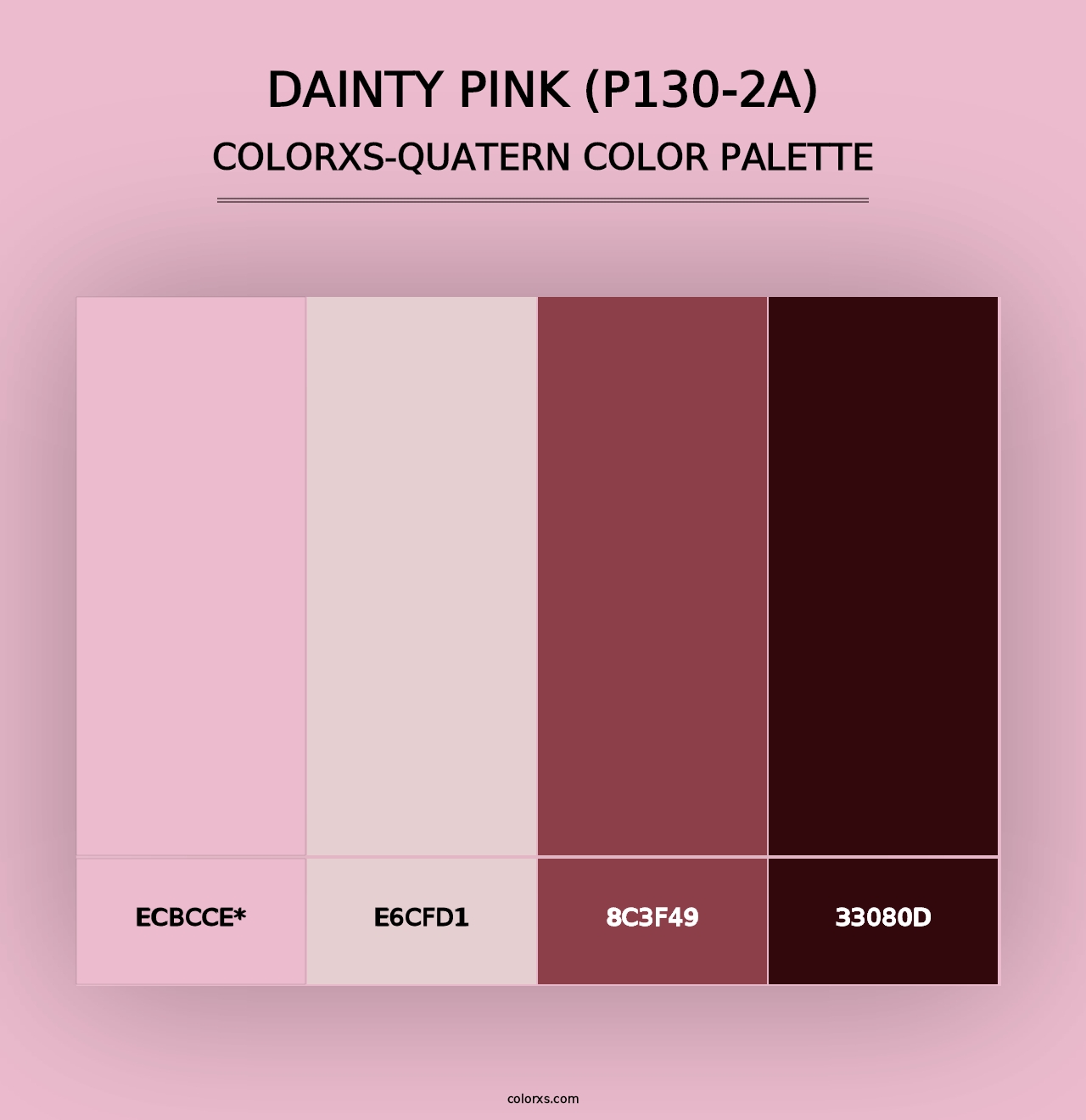 Dainty Pink (P130-2A) - Colorxs Quad Palette