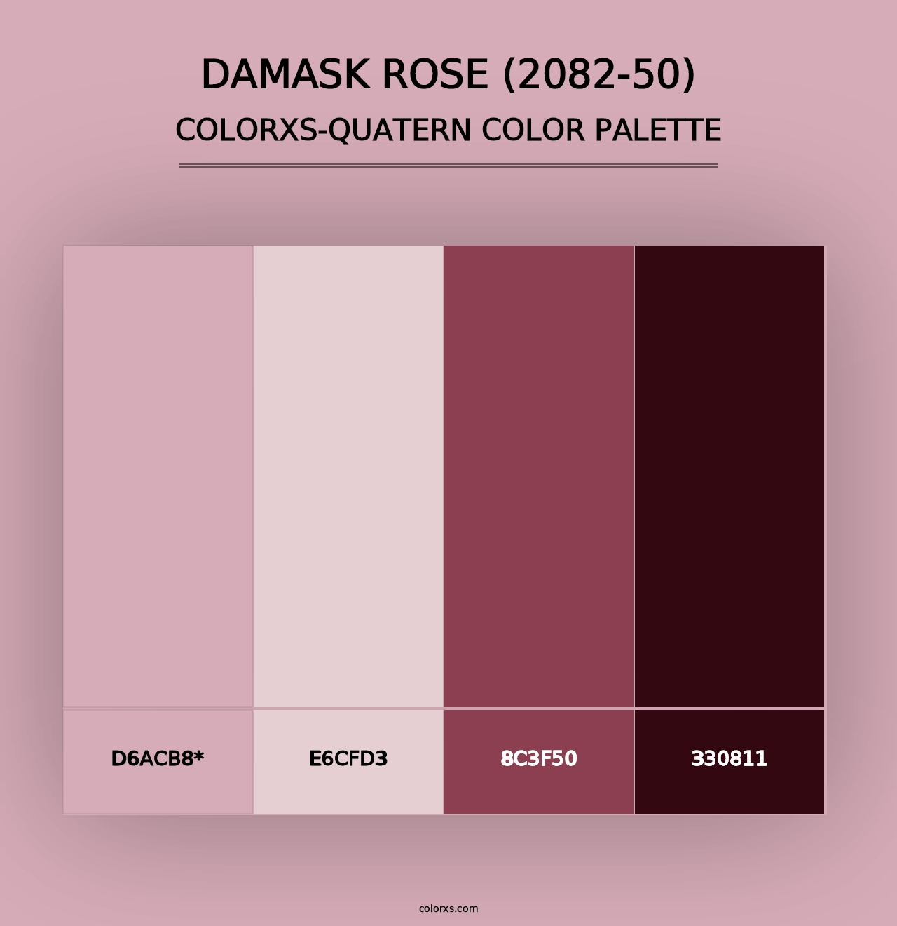 Damask Rose (2082-50) - Colorxs Quad Palette