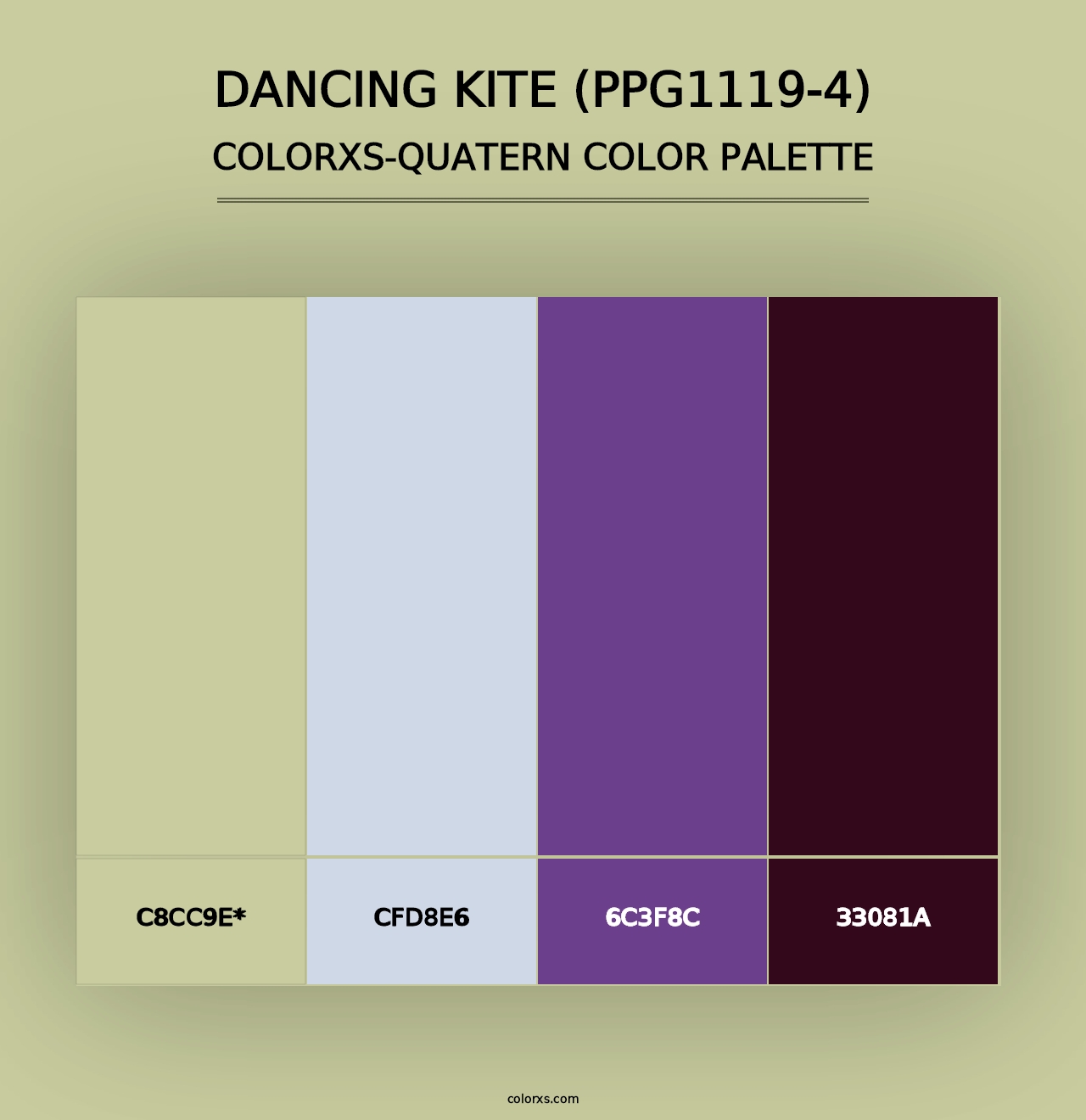 Dancing Kite (PPG1119-4) - Colorxs Quad Palette