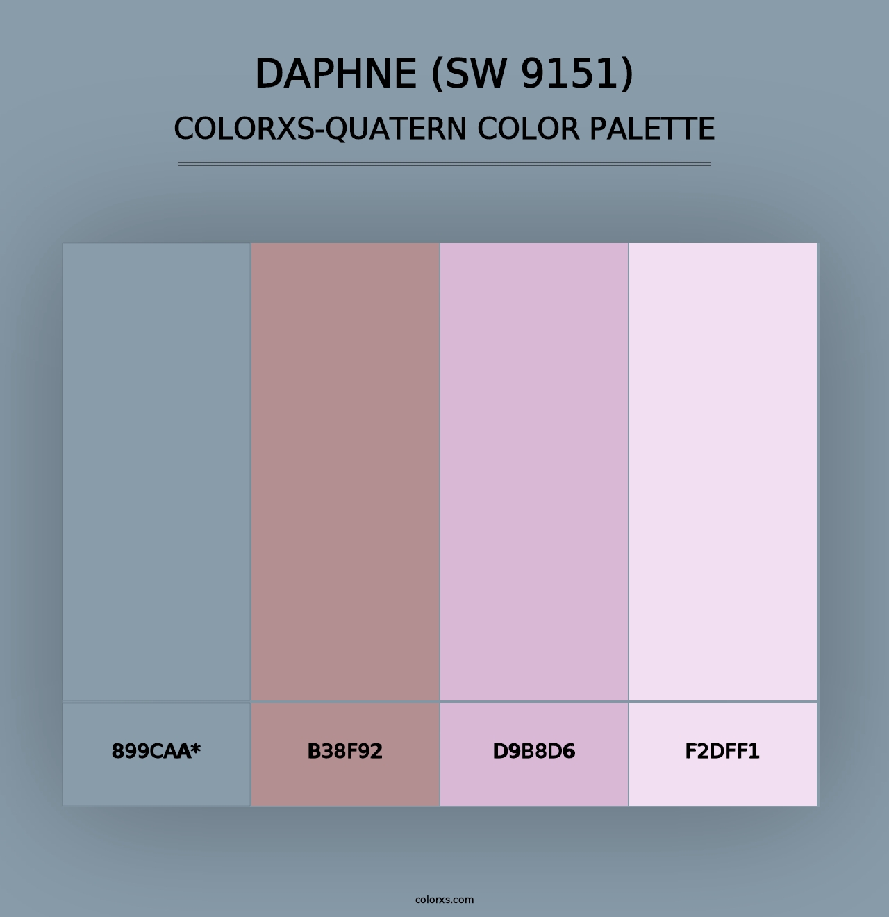 Daphne (SW 9151) - Colorxs Quad Palette