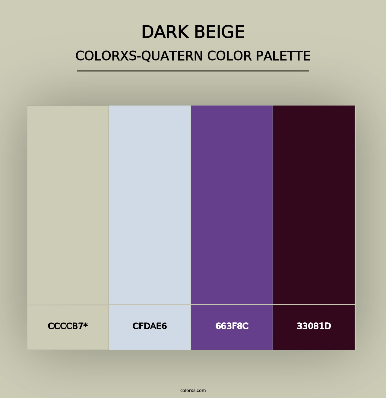 Dark Beige - Colorxs Quad Palette