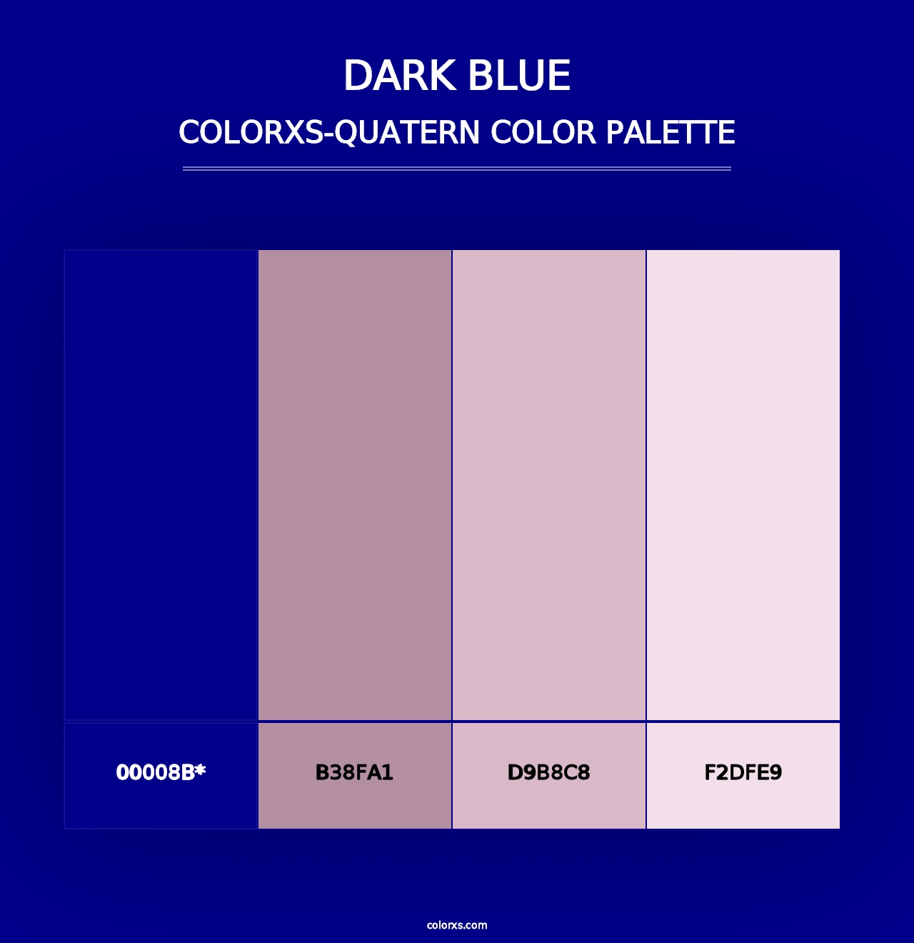 Dark Blue - Colorxs Quad Palette