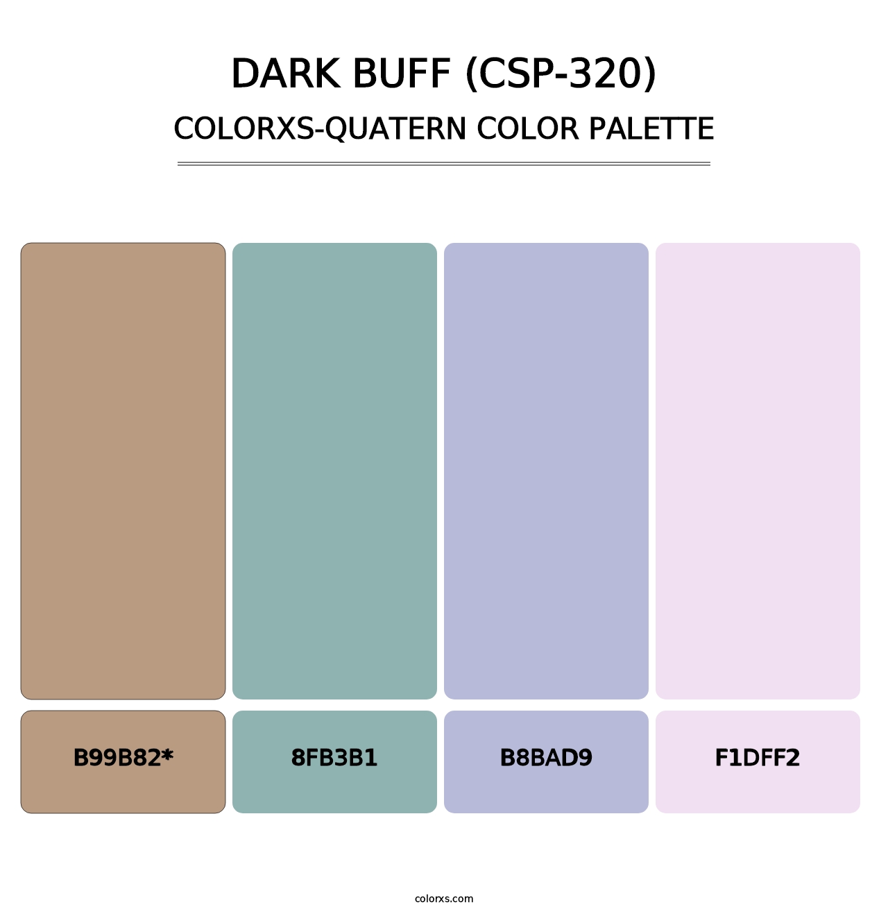 Dark Buff (CSP-320) - Colorxs Quad Palette