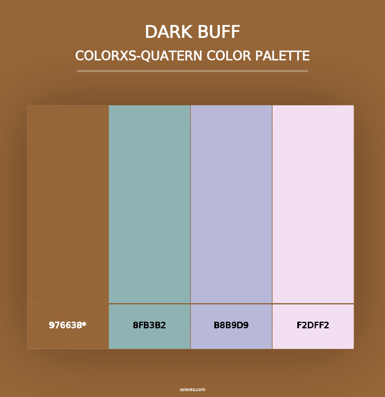 Dark Buff - Colorxs Quad Palette