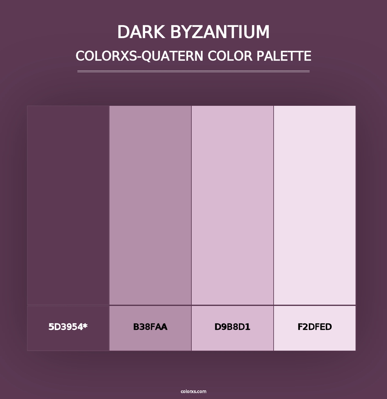 Dark Byzantium - Colorxs Quad Palette