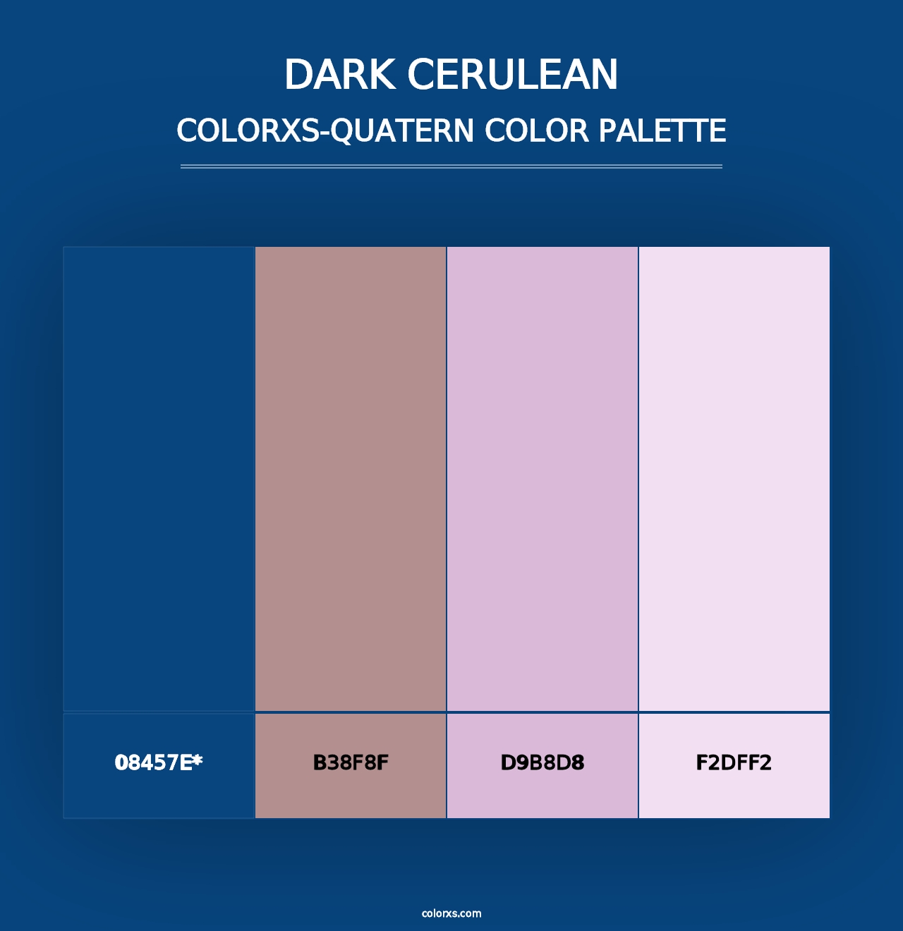 Dark Cerulean - Colorxs Quad Palette