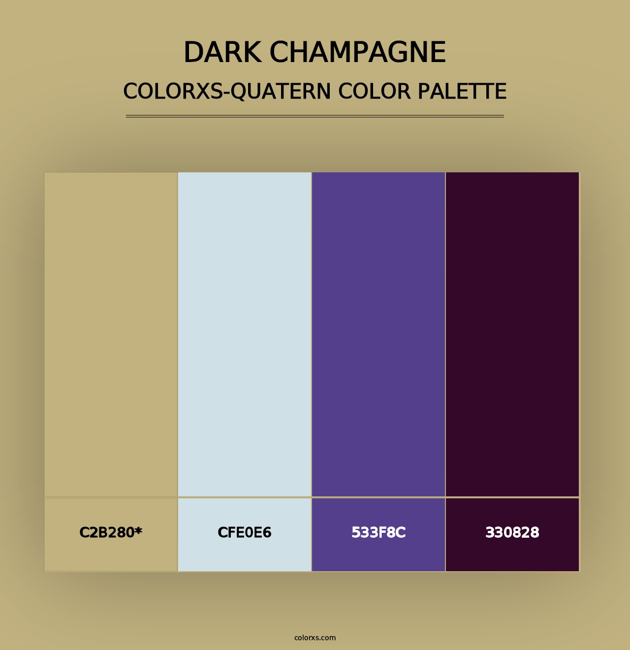 Dark Champagne - Colorxs Quad Palette