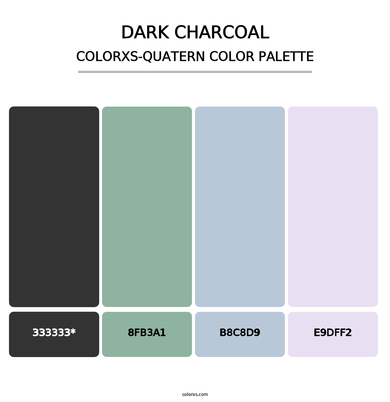 Dark Charcoal - Colorxs Quad Palette