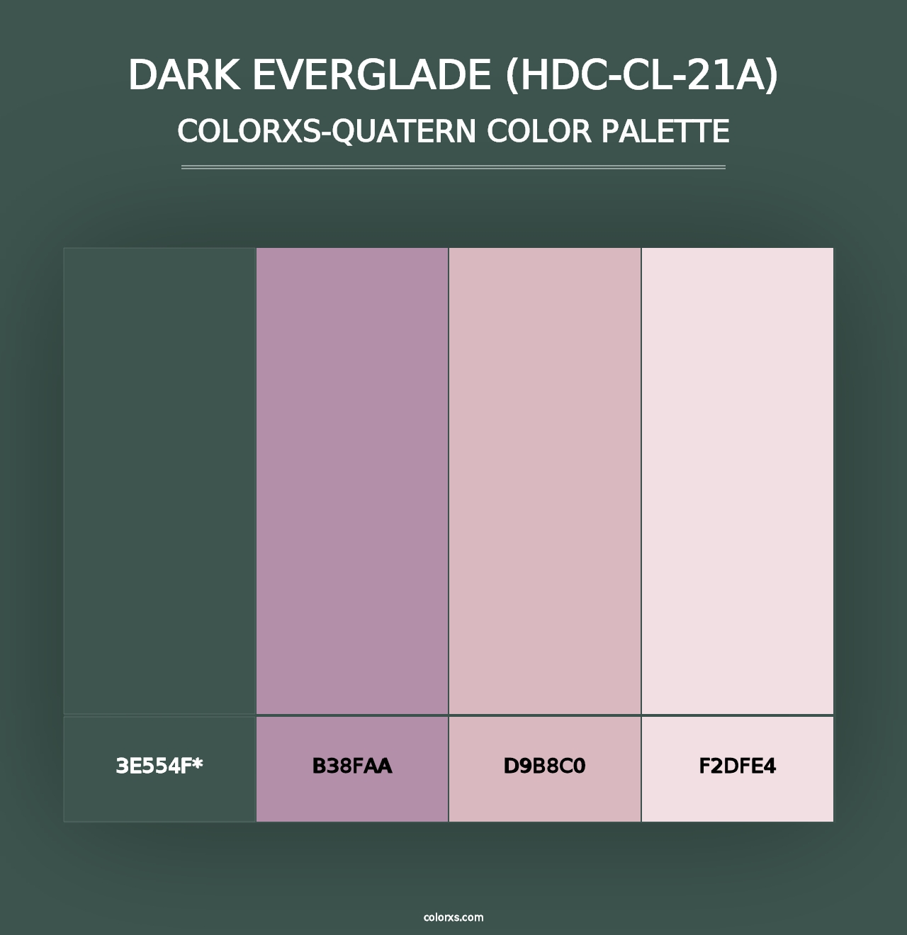 Dark Everglade (HDC-CL-21A) - Colorxs Quad Palette