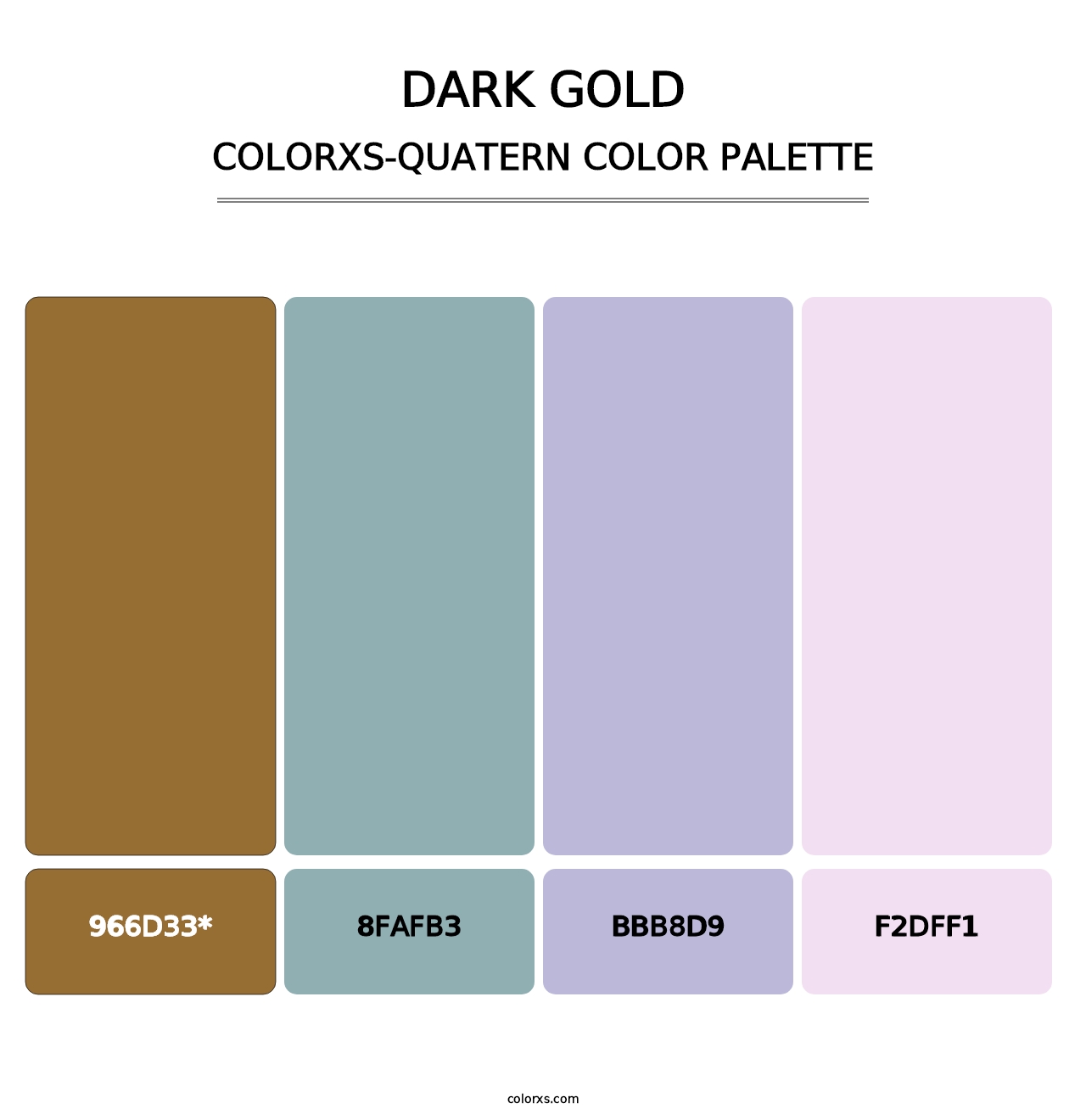 Dark Gold - Colorxs Quad Palette