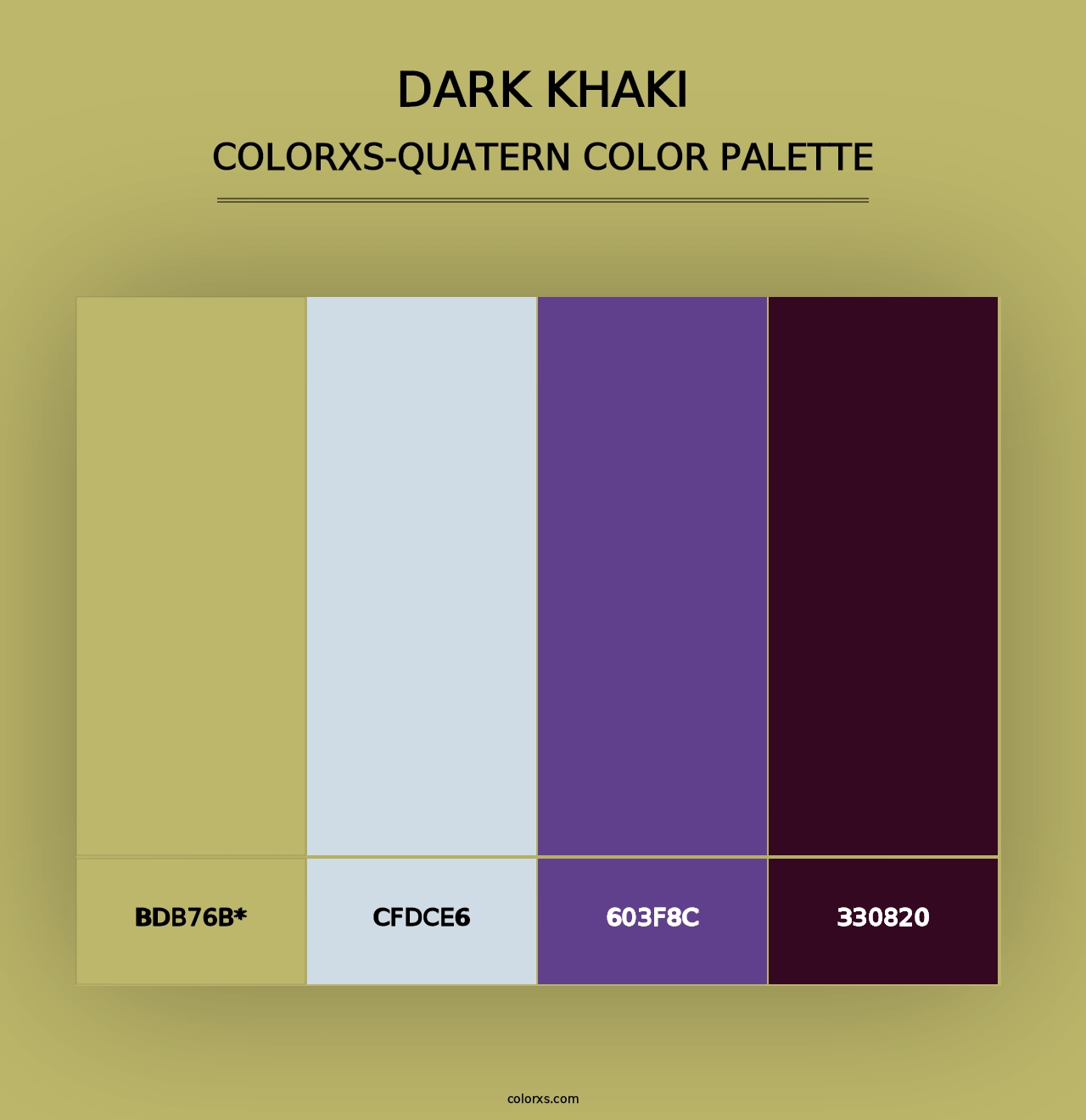 Dark Khaki - Colorxs Quad Palette