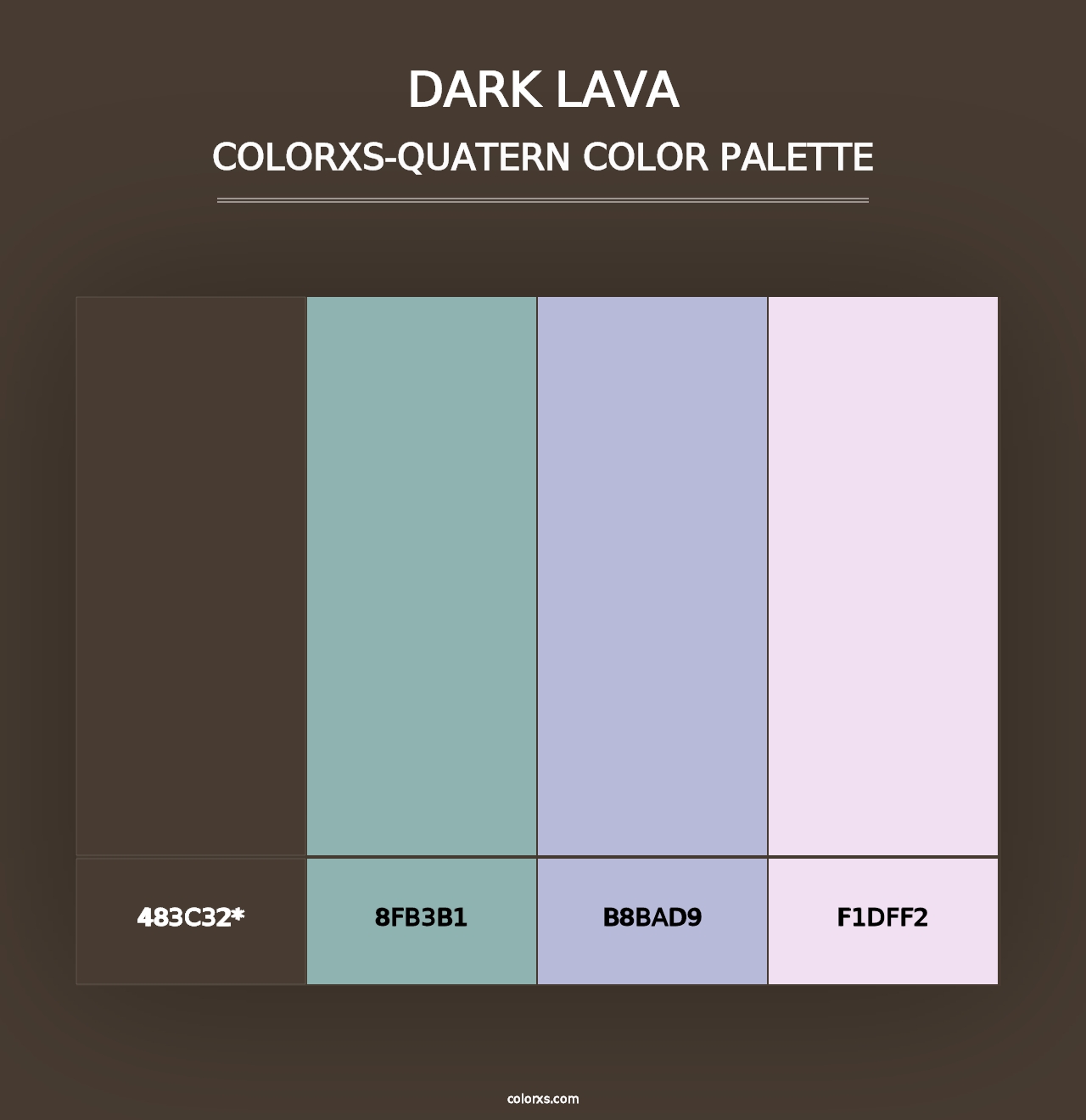 Dark Lava - Colorxs Quad Palette