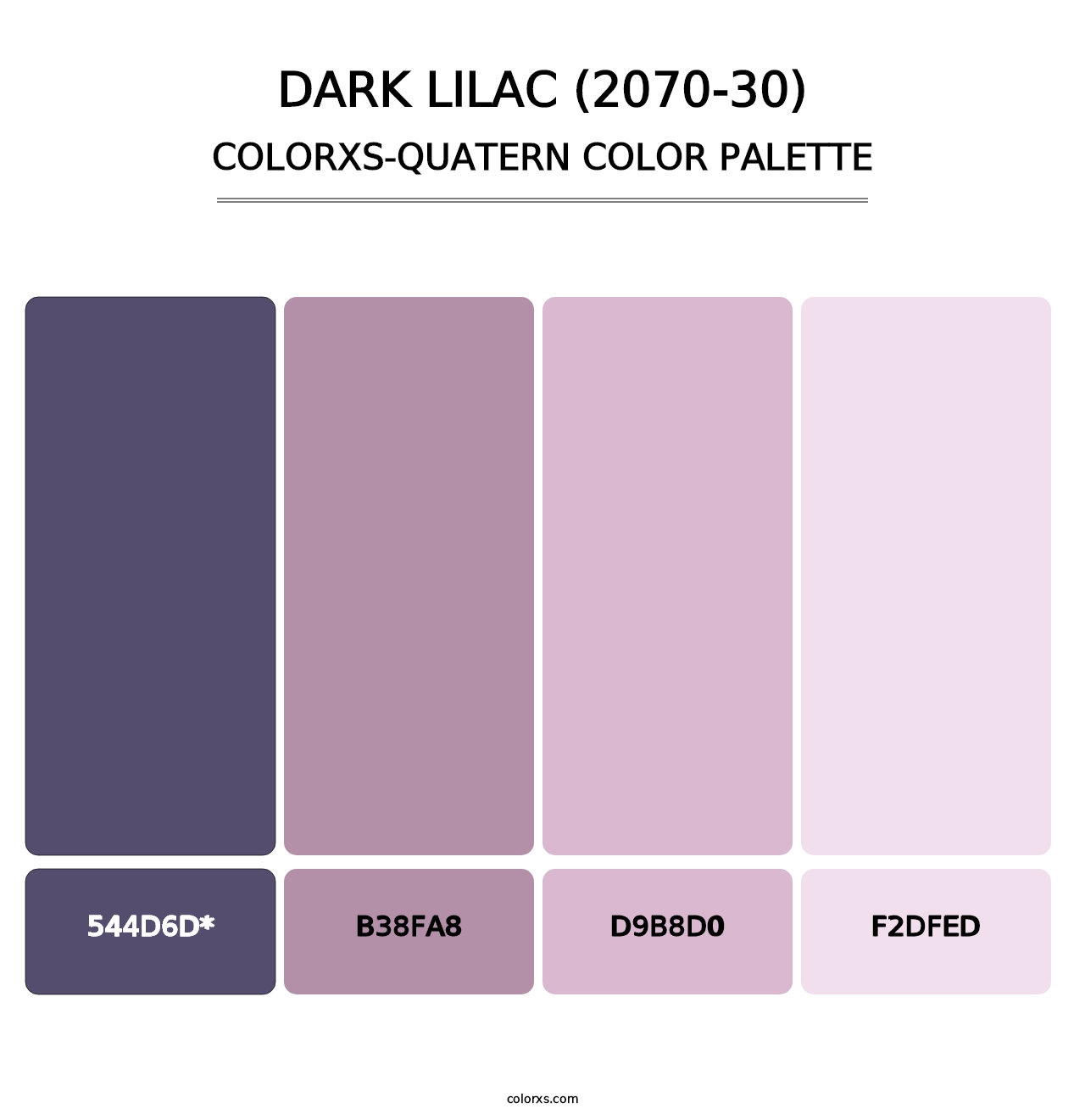 Dark Lilac (2070-30) - Colorxs Quad Palette