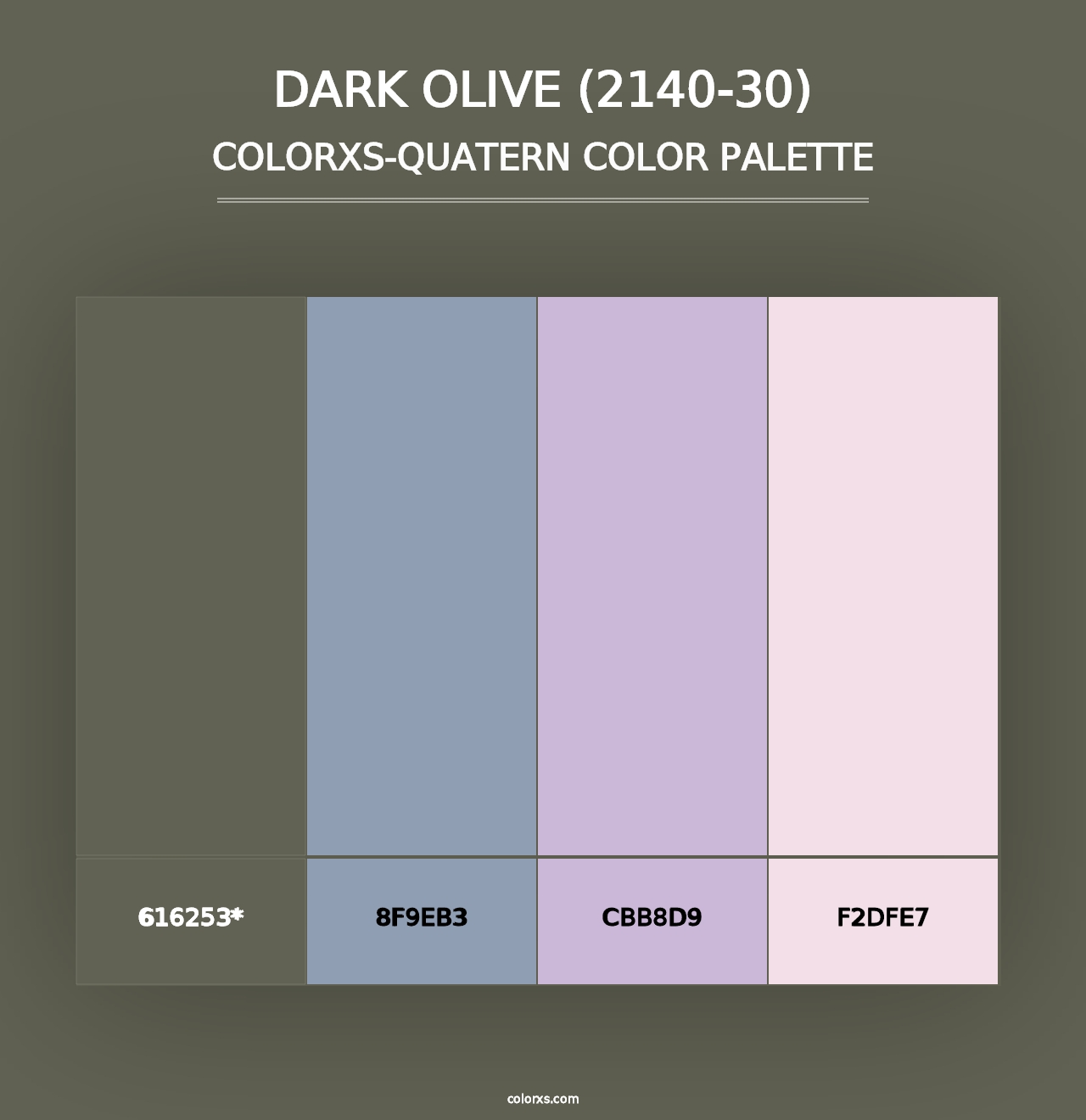 Dark Olive (2140-30) - Colorxs Quad Palette