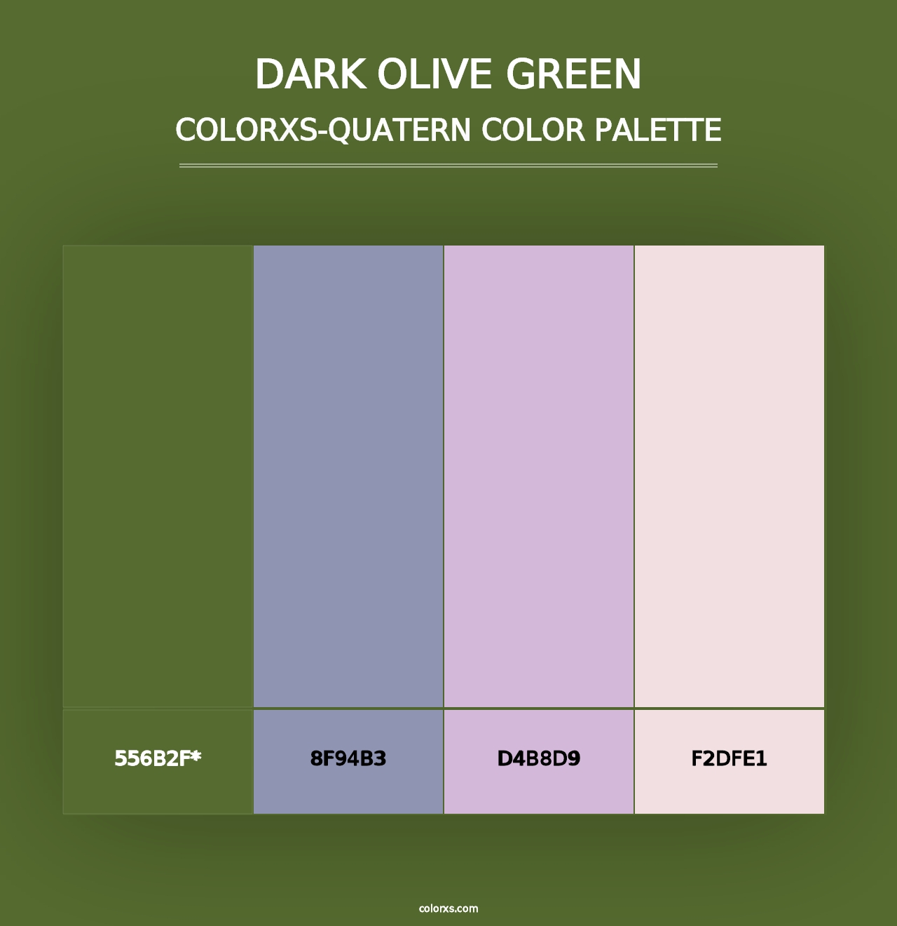 Dark Olive Green - Colorxs Quad Palette