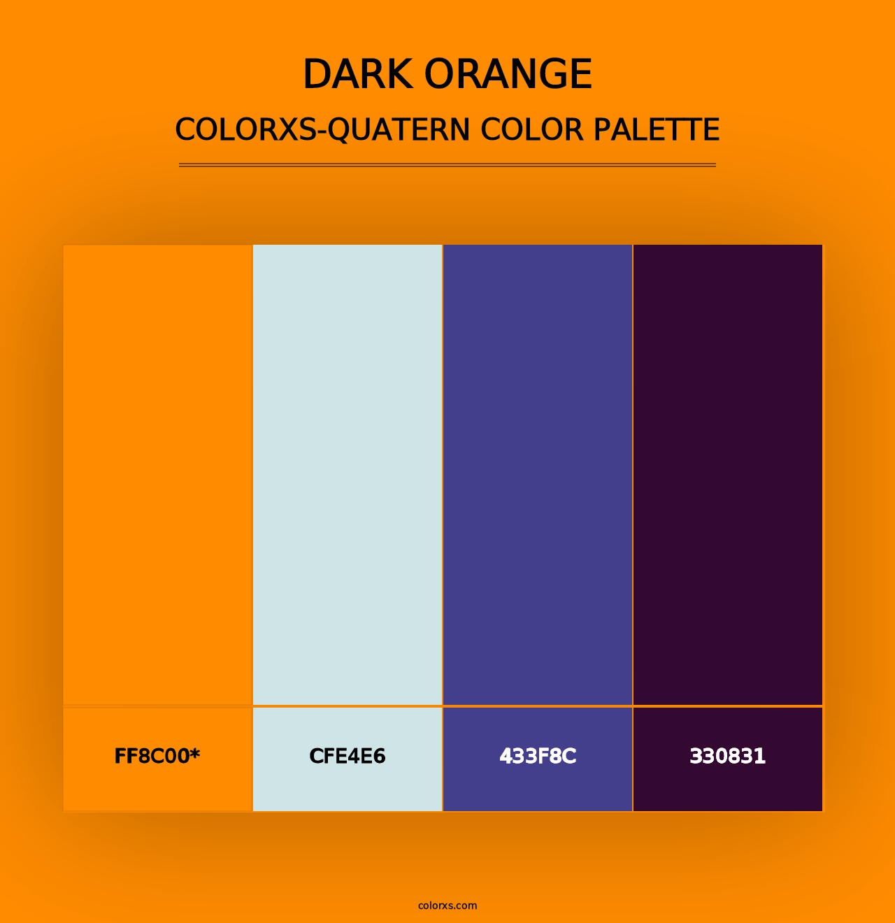 Dark Orange - Colorxs Quad Palette