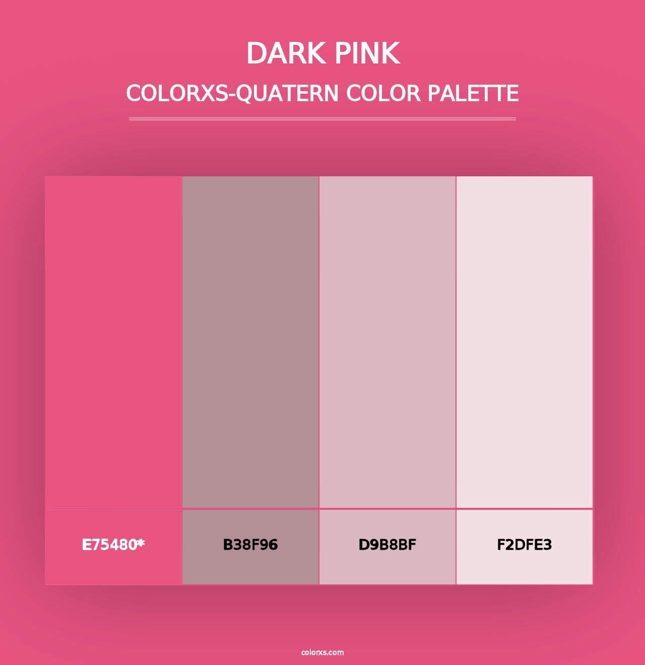 Dark Pink - Colorxs Quad Palette