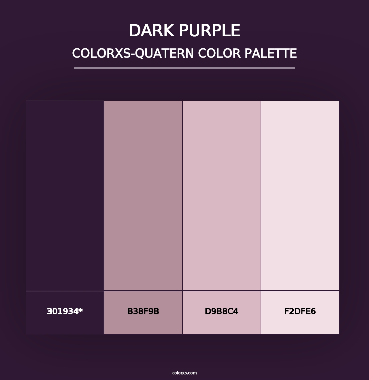 Dark Purple - Colorxs Quad Palette