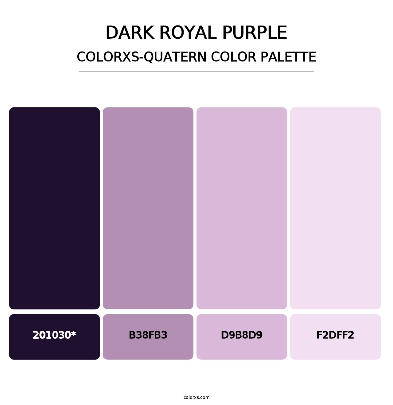 Dark Royal purple - Colorxs Quad Palette