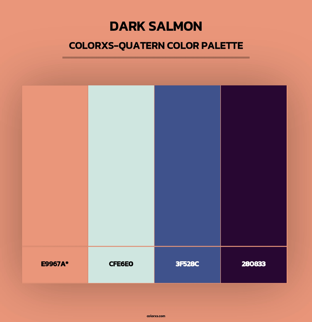 Dark Salmon - Colorxs Quad Palette