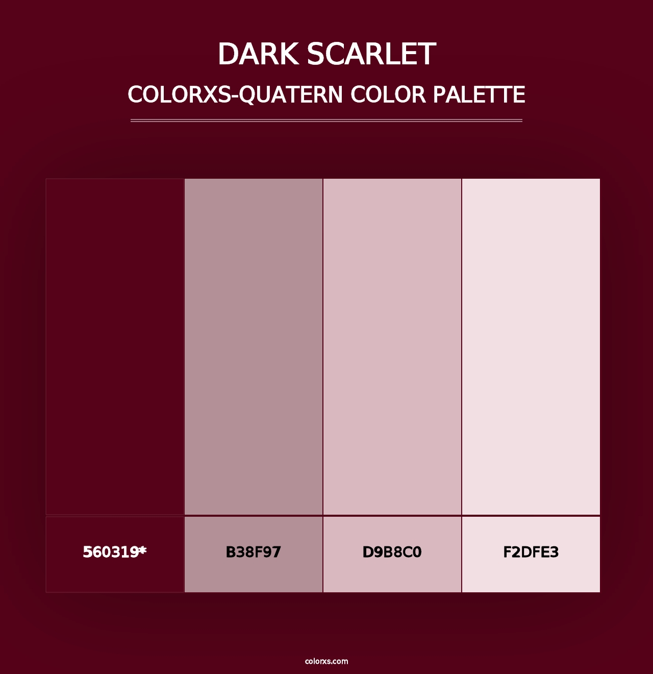 Dark Scarlet - Colorxs Quad Palette