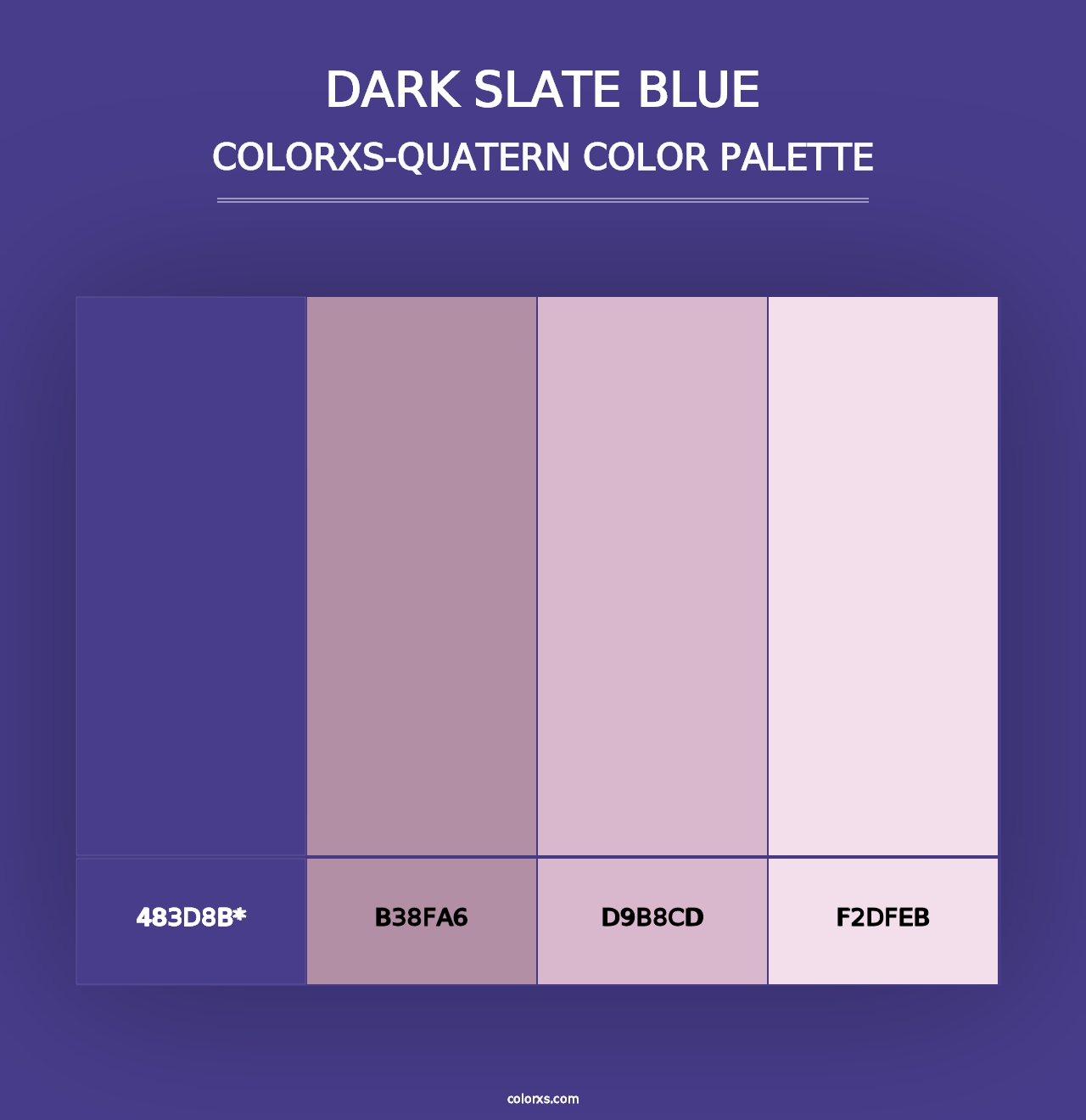 Dark Slate Blue - Colorxs Quad Palette