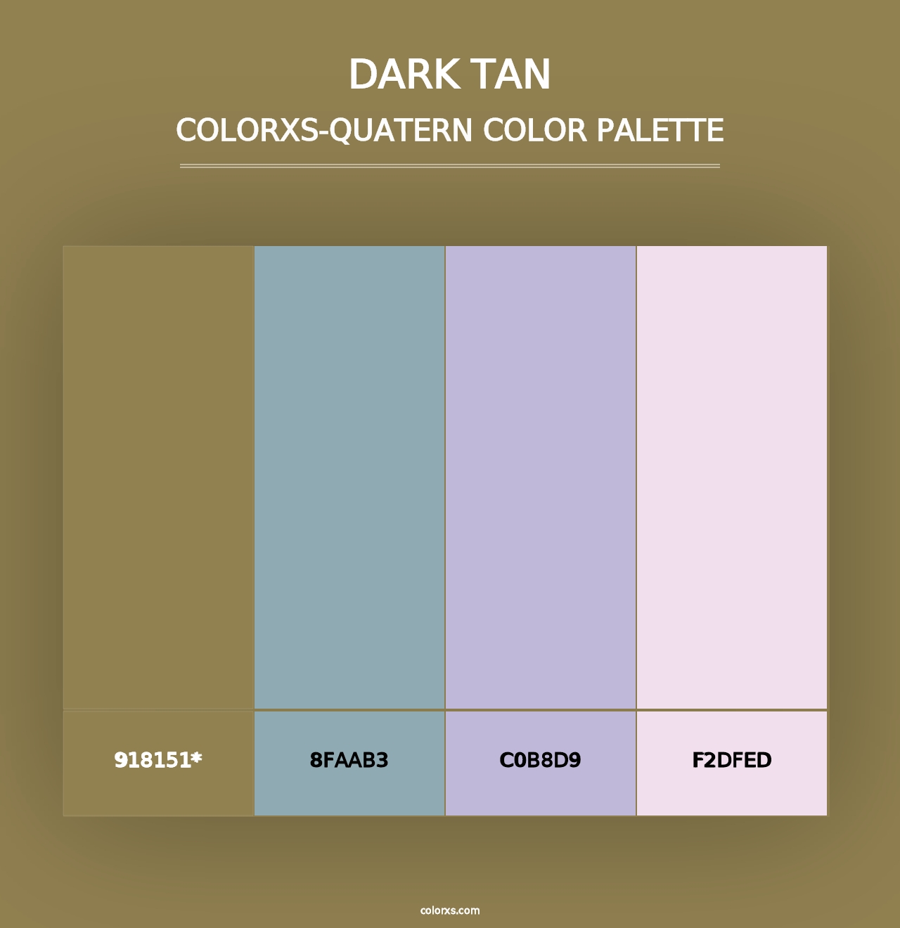 Dark Tan - Colorxs Quad Palette