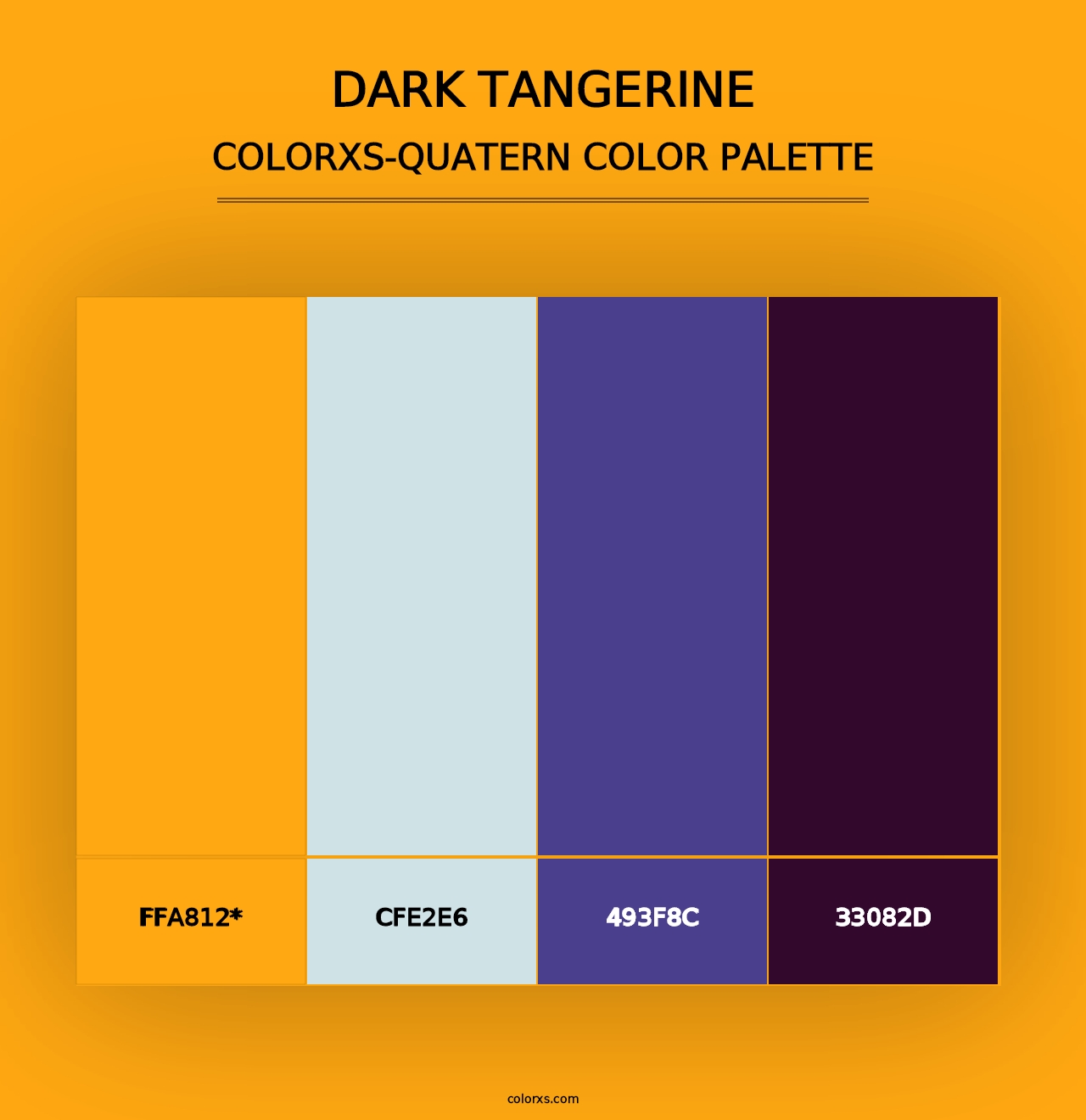 Dark Tangerine - Colorxs Quad Palette