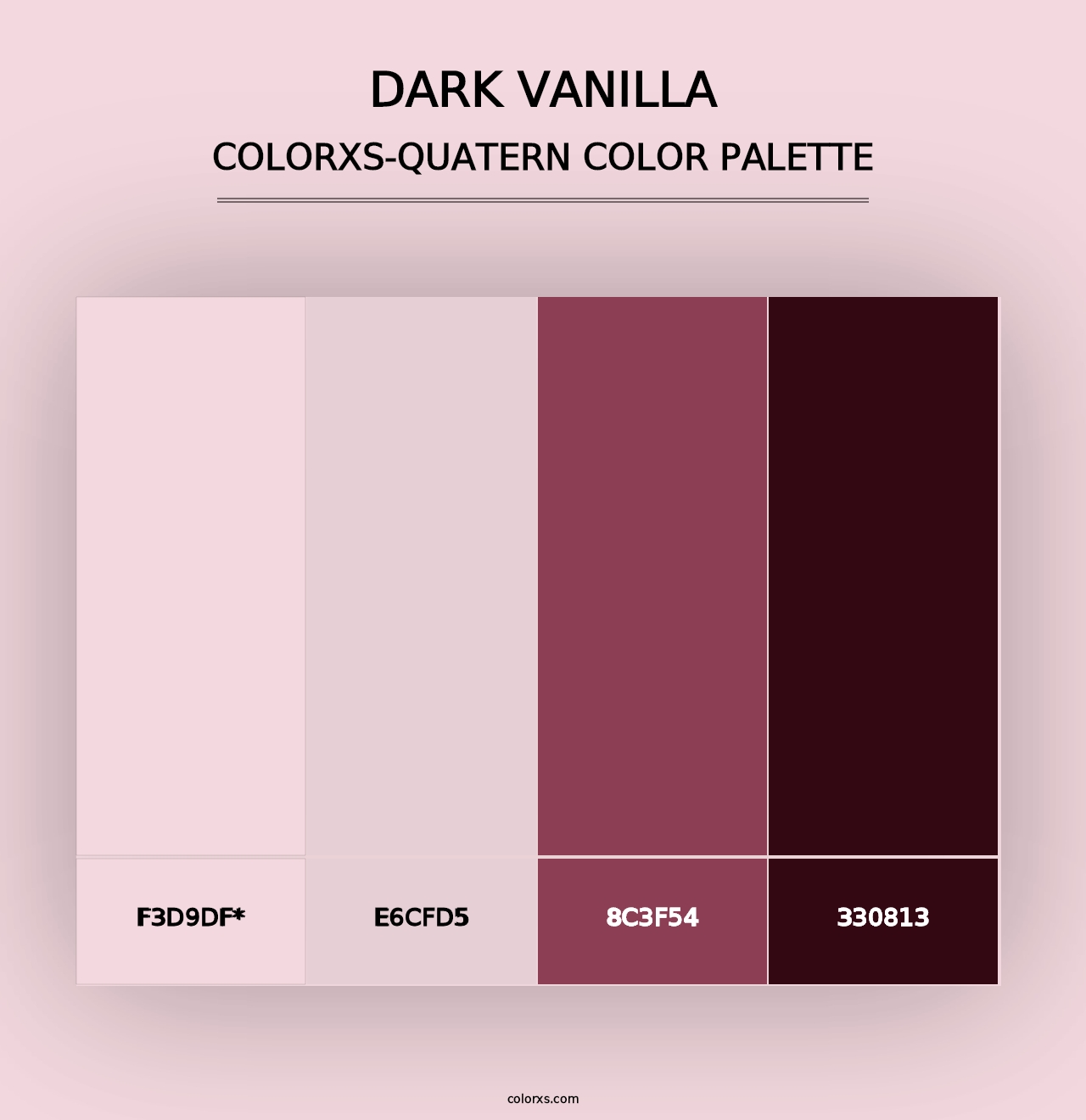 Dark Vanilla - Colorxs Quad Palette