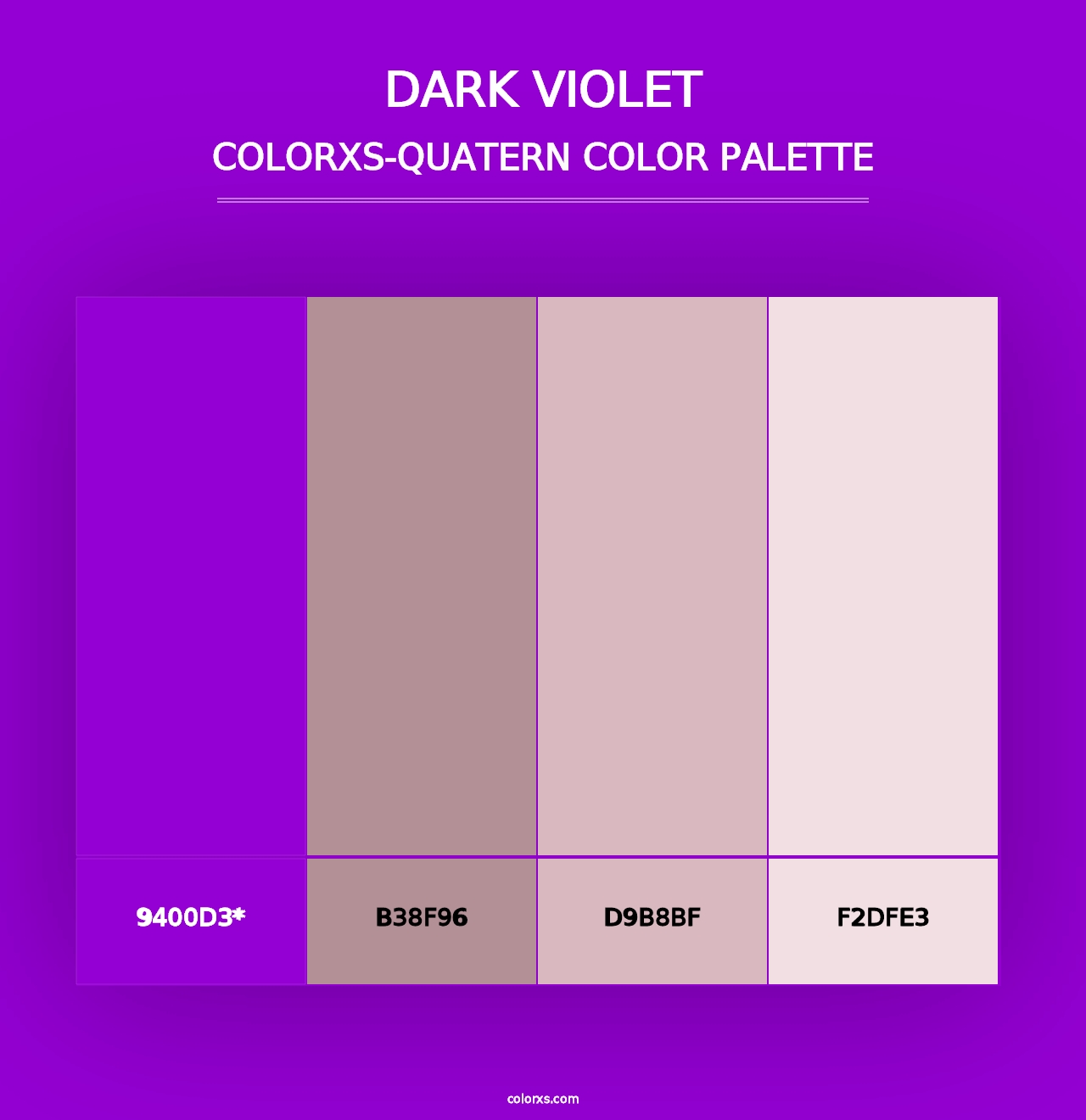 Dark Violet - Colorxs Quad Palette