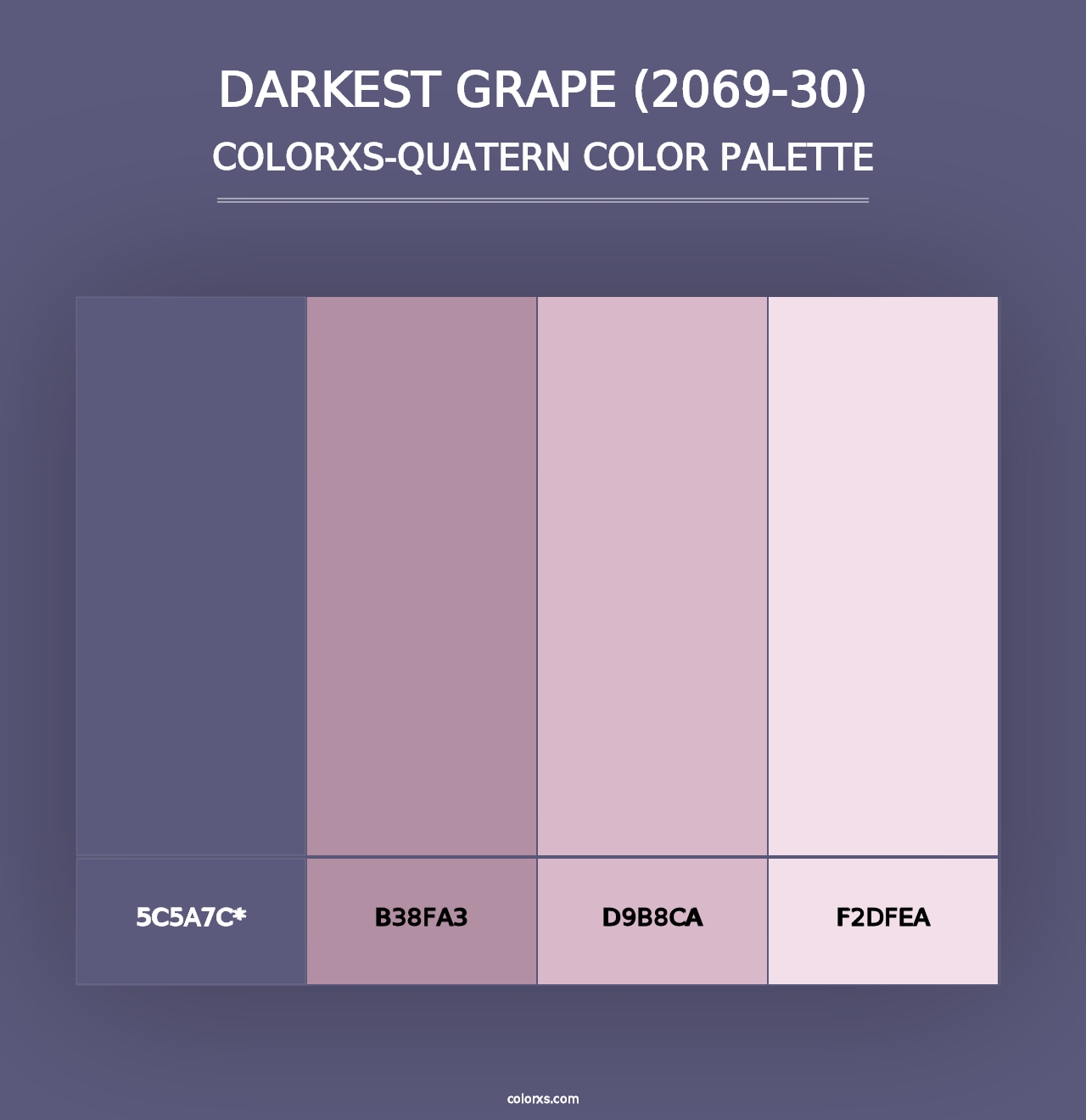 Darkest Grape (2069-30) - Colorxs Quad Palette