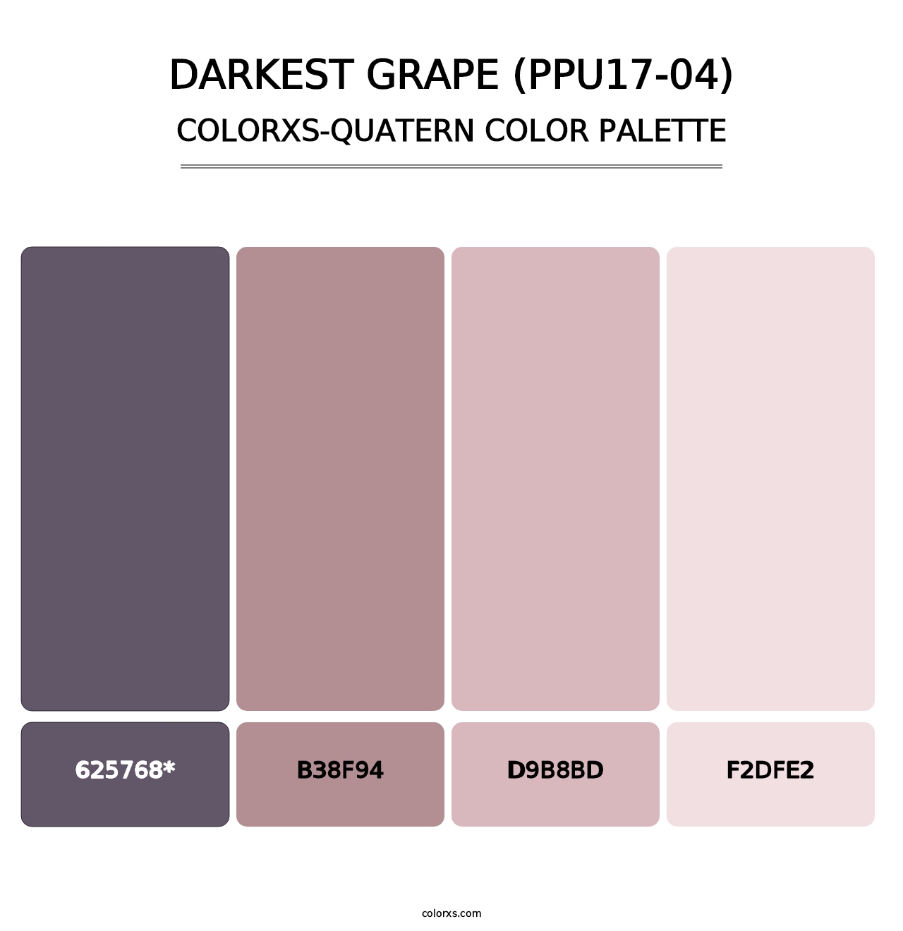 Darkest Grape (PPU17-04) - Colorxs Quad Palette