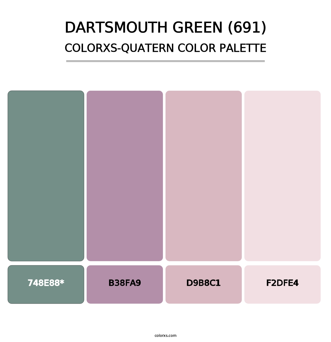 Dartsmouth Green (691) - Colorxs Quad Palette