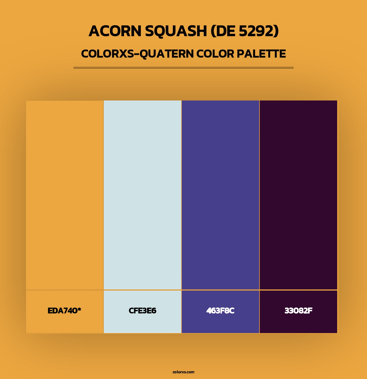 Acorn Squash (DE 5292) - Colorxs Quad Palette