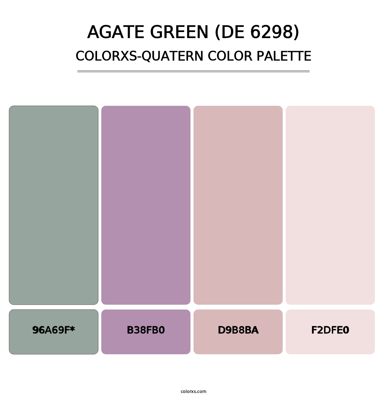 Agate Green (DE 6298) - Colorxs Quad Palette