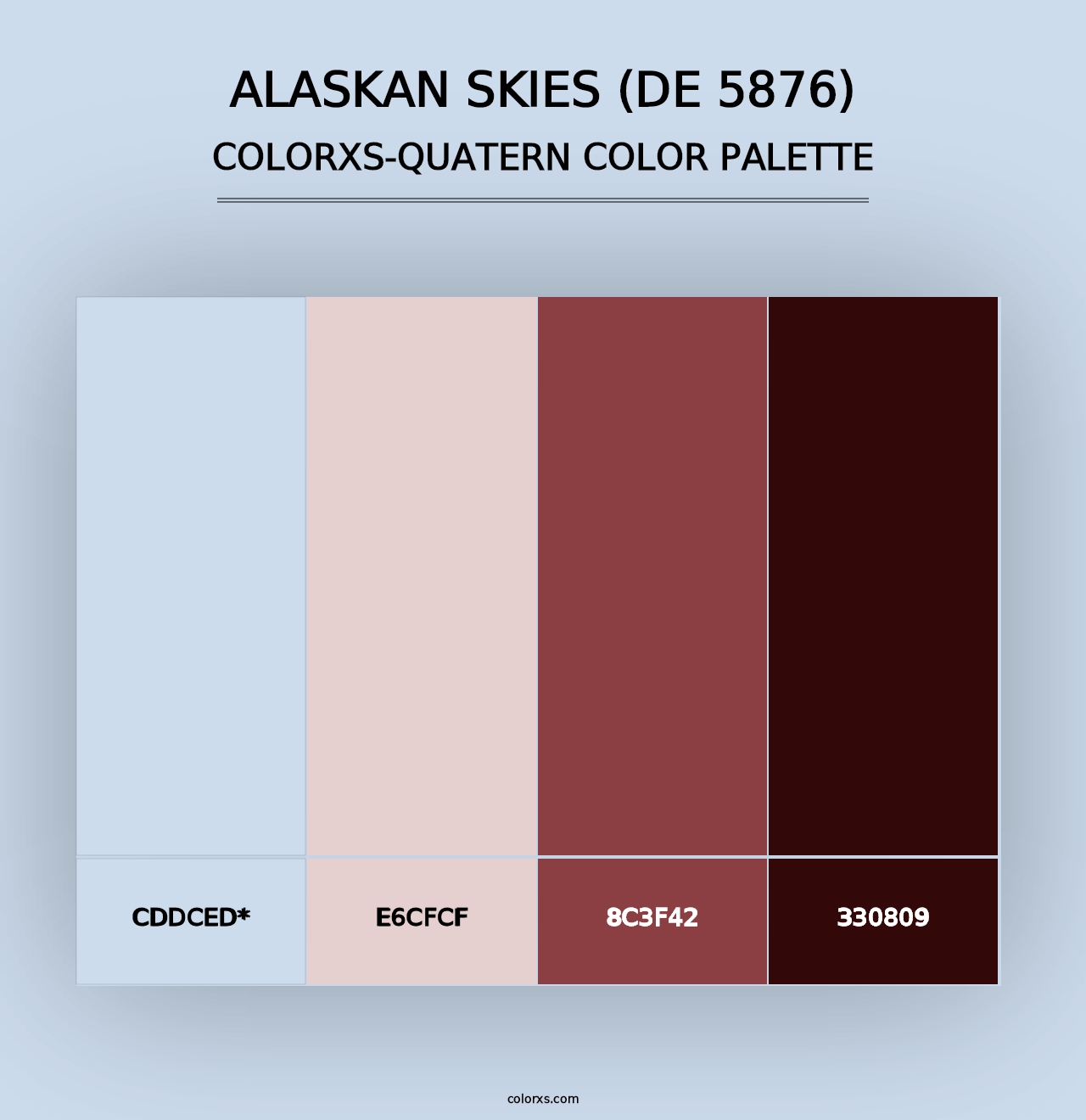 Alaskan Skies (DE 5876) - Colorxs Quad Palette