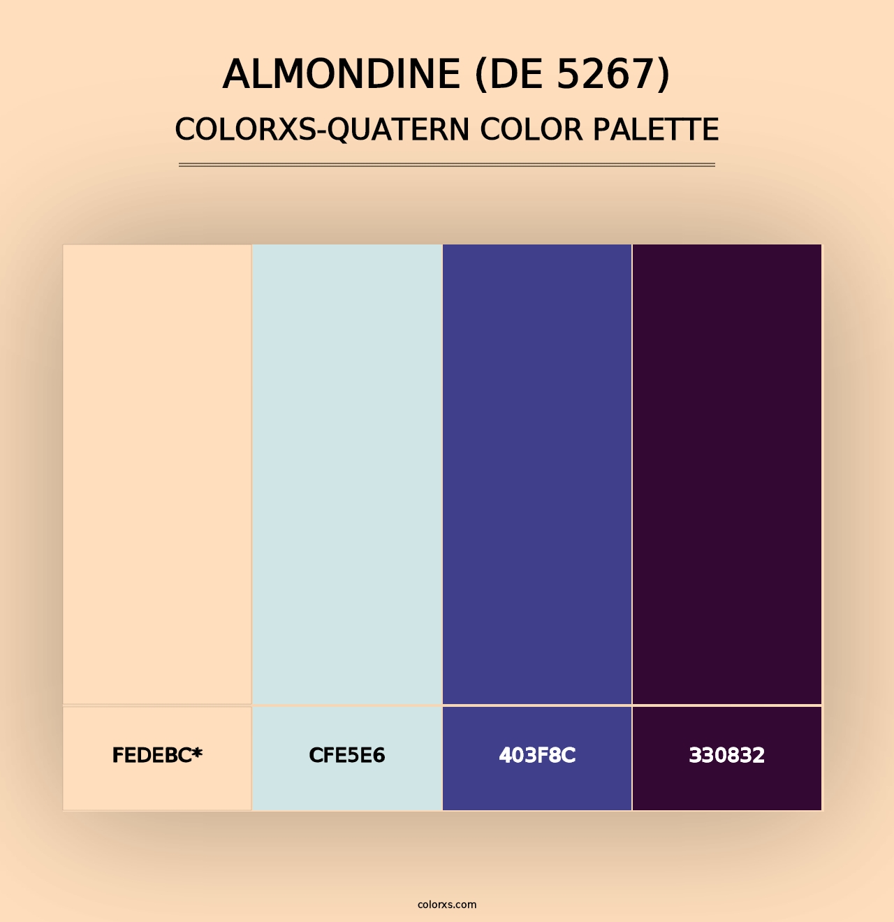 Almondine (DE 5267) - Colorxs Quad Palette