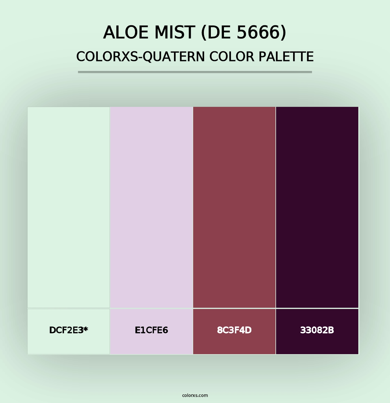 Aloe Mist (DE 5666) - Colorxs Quad Palette