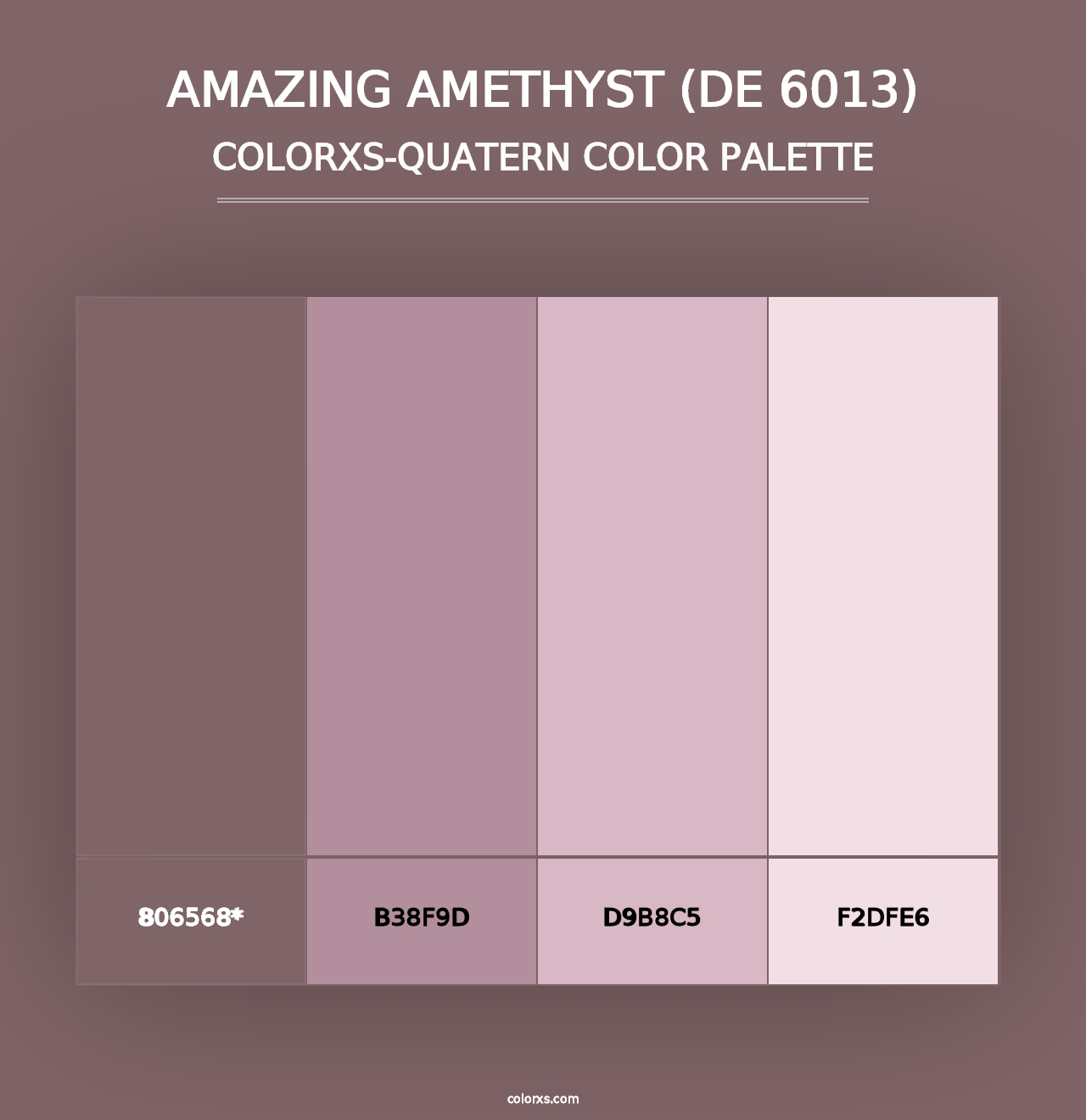 Amazing Amethyst (DE 6013) - Colorxs Quad Palette