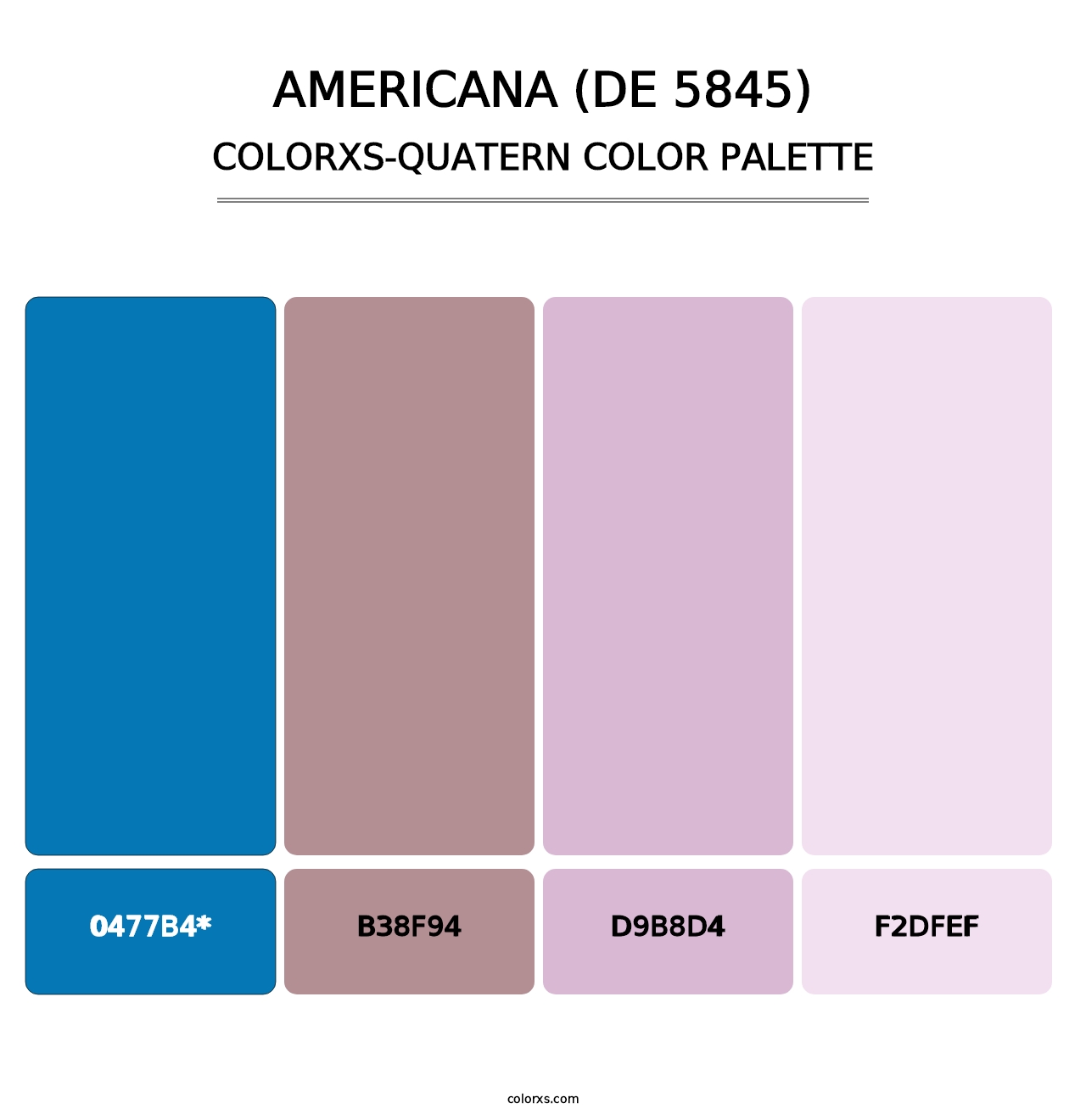 Americana (DE 5845) - Colorxs Quad Palette