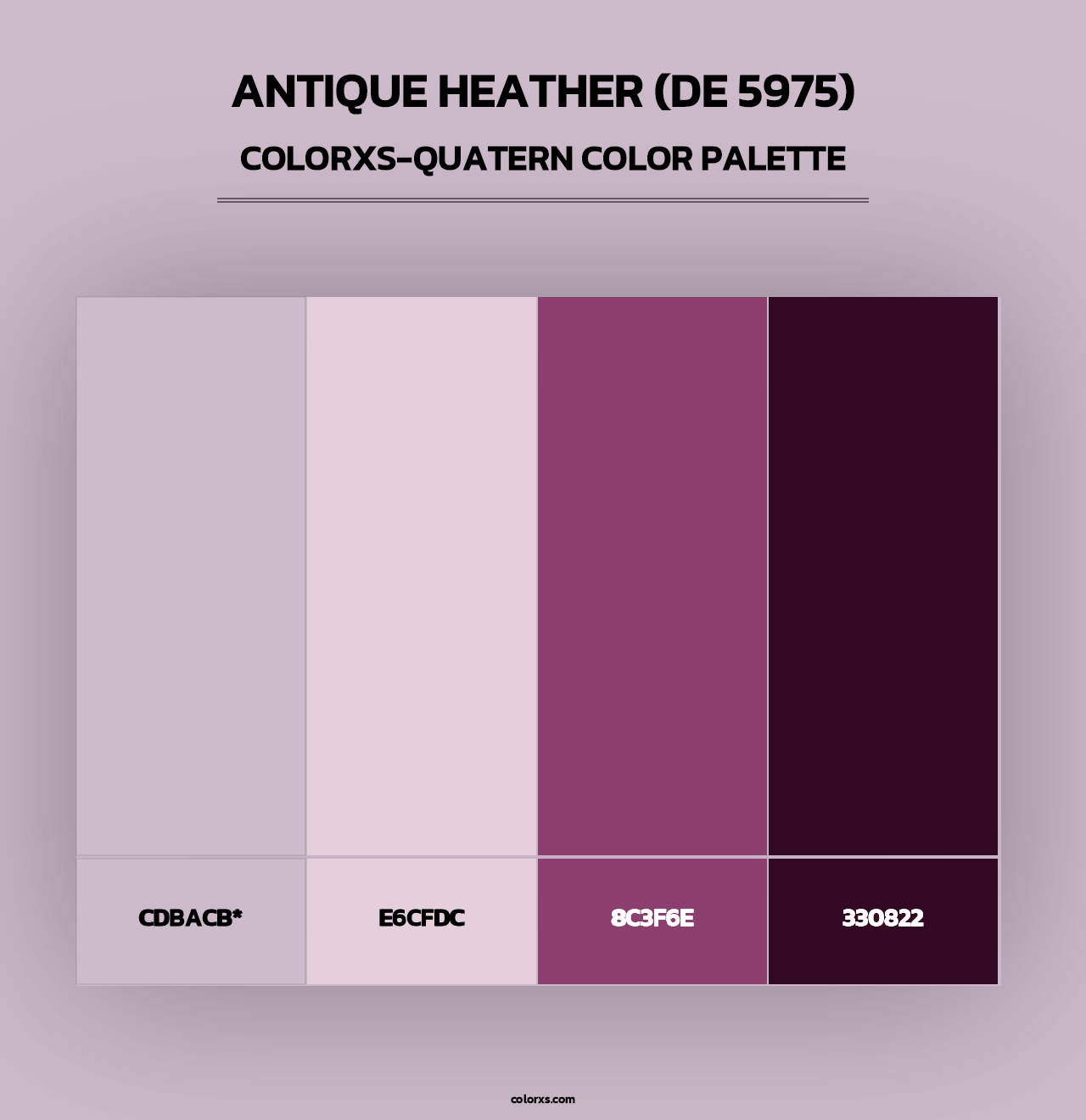 Antique Heather (DE 5975) - Colorxs Quad Palette