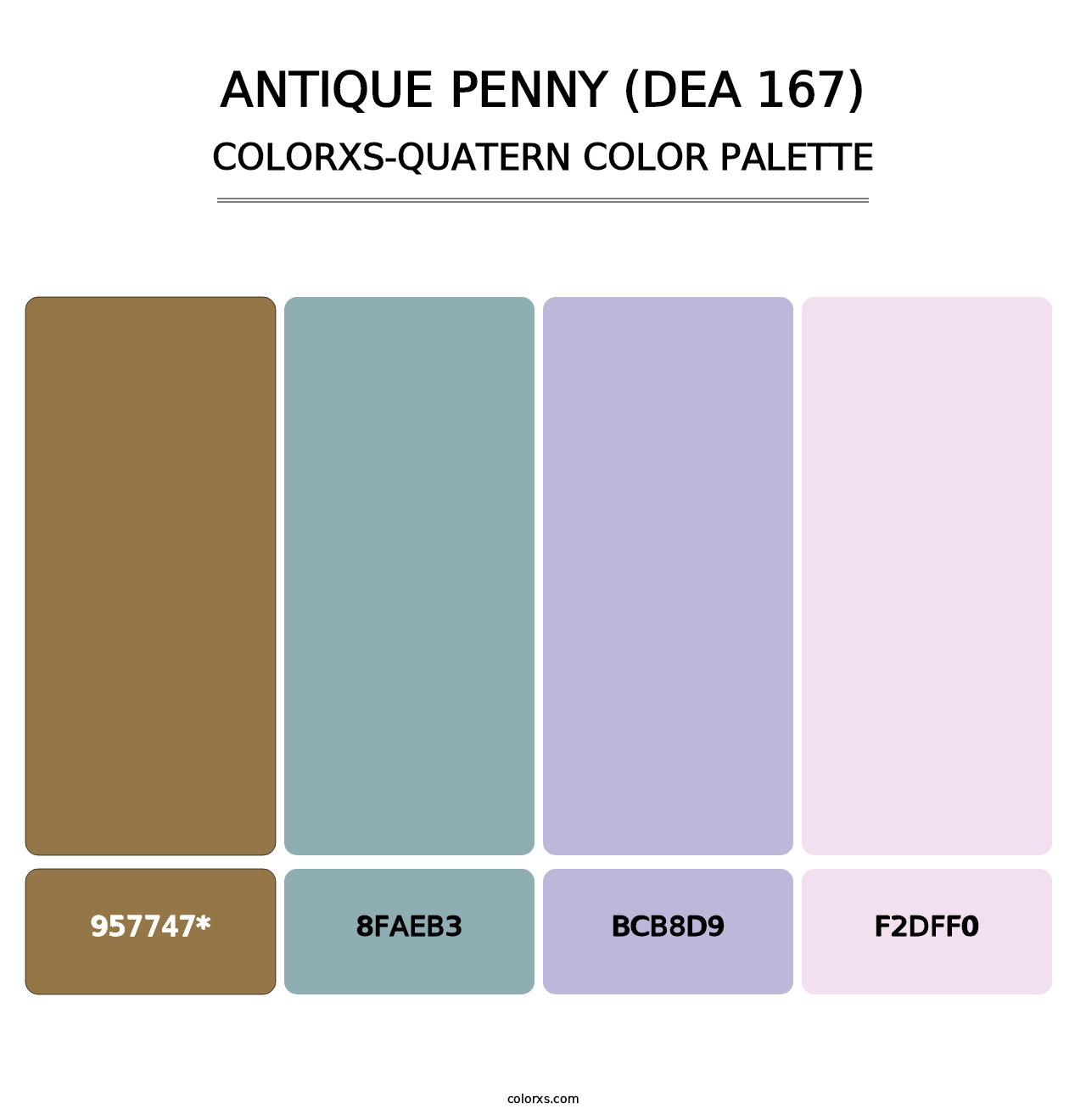 Antique Penny (DEA 167) - Colorxs Quad Palette